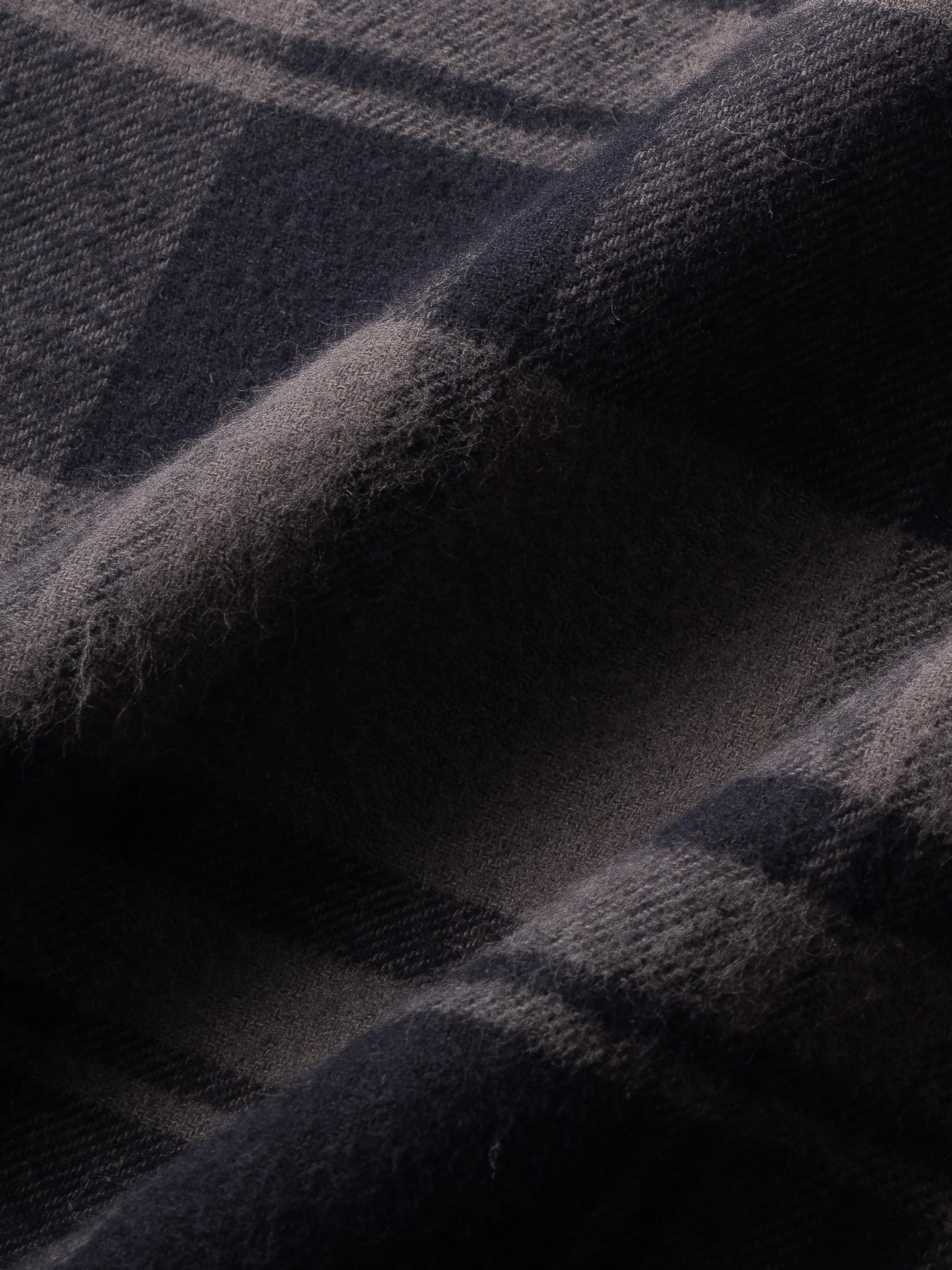 Men Grey Flannel Checked Shirt - Image 6