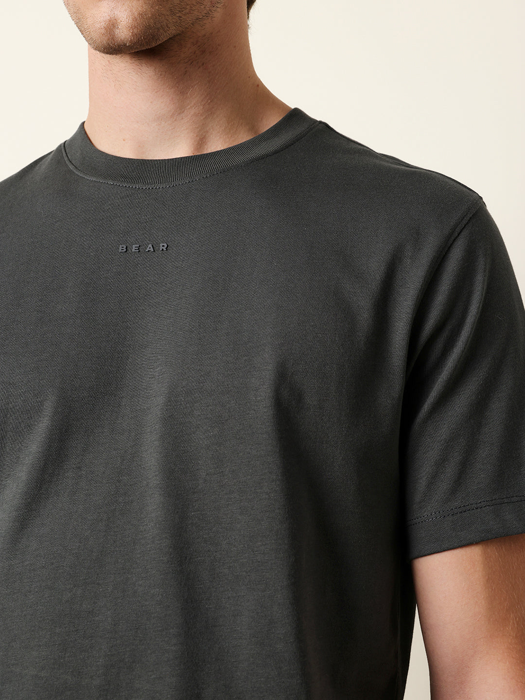 Men Grey Half Sleeve Regular T-Shirt - Image 6