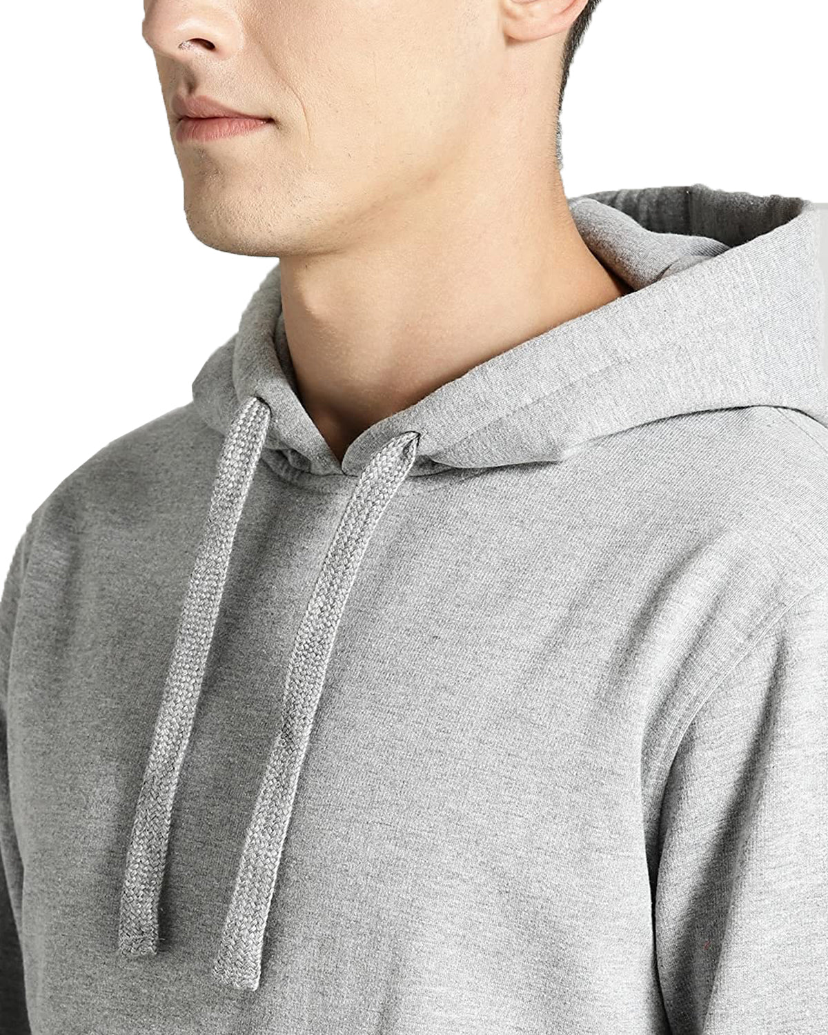Men Grey Printed Hoodie - Image 2