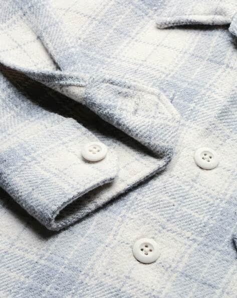 Men Grey Oversized Fit Shacket - Image 6