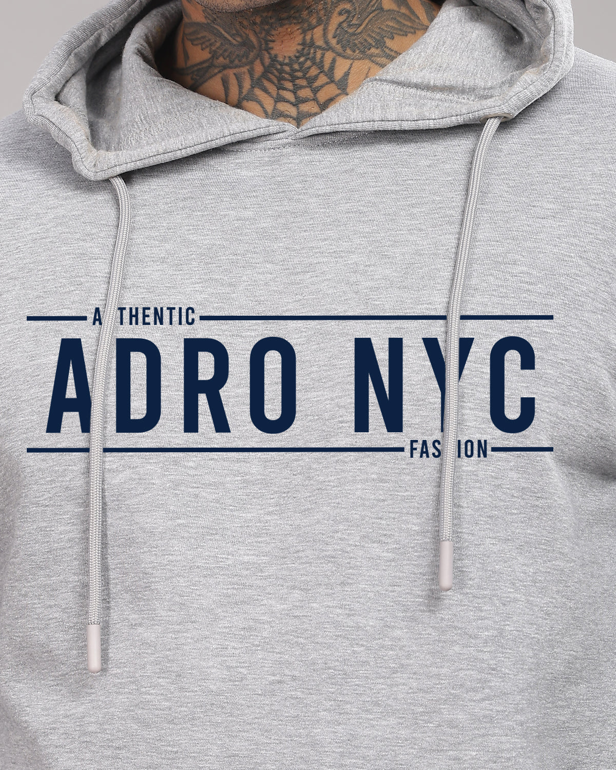 Men Grey Printed Hoodie - Image 4