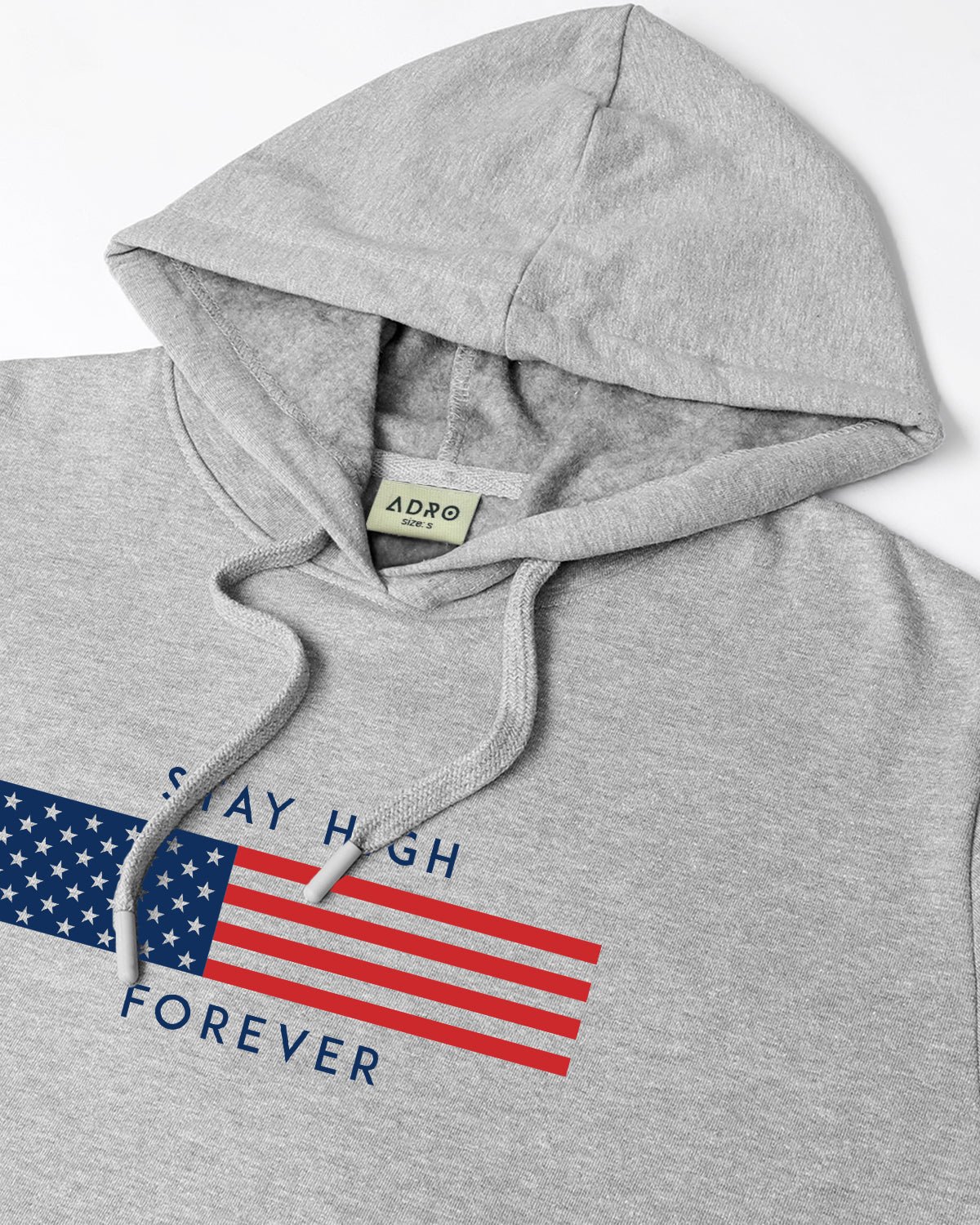 Men Grey Printed Hoodie - Image 5