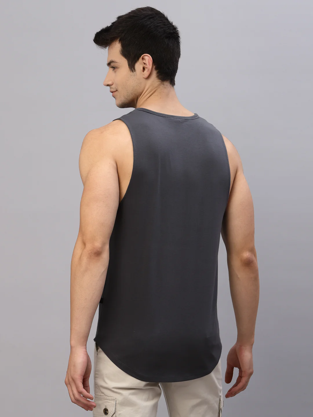 Men Grey Printed T-Shirt - Image 5