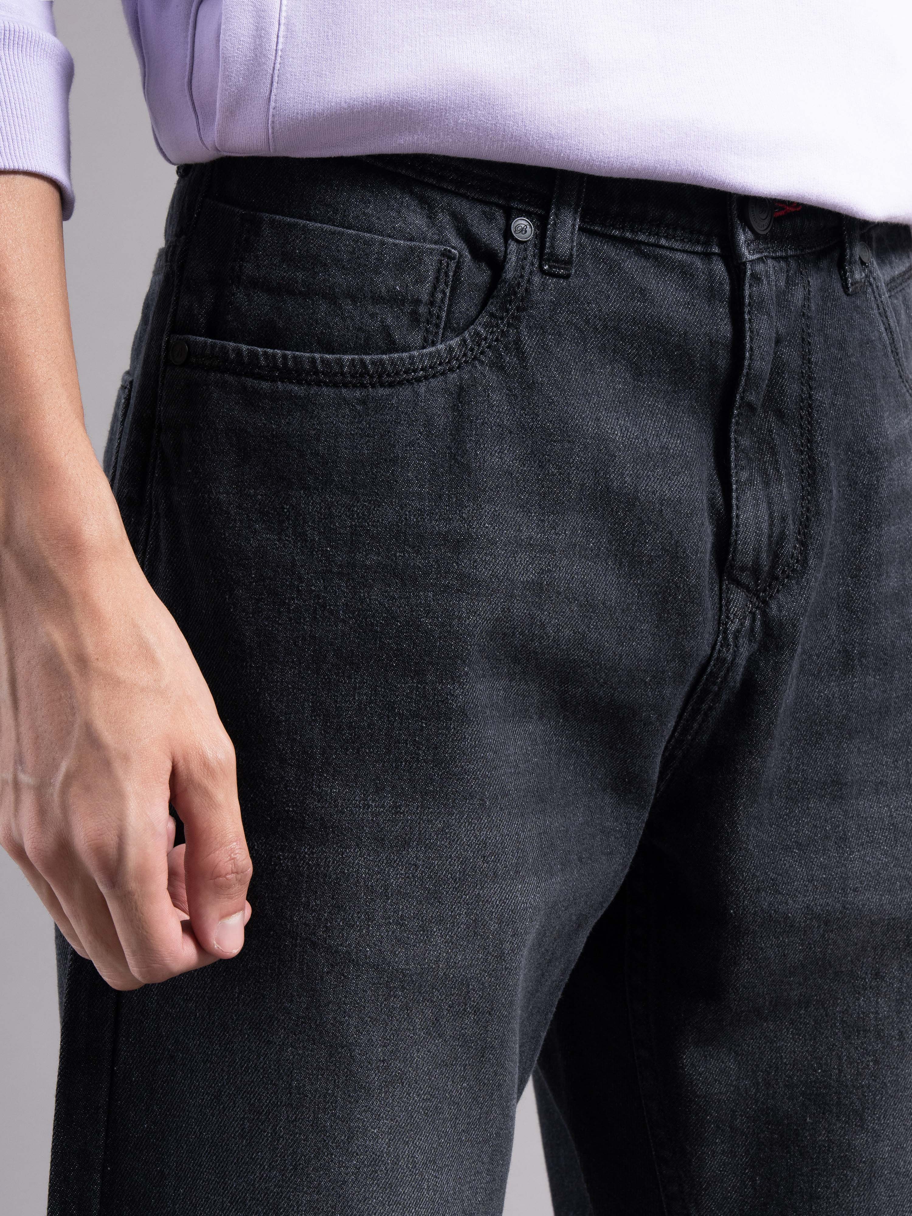 Men Grey Regular Fit Jeans - Image 5