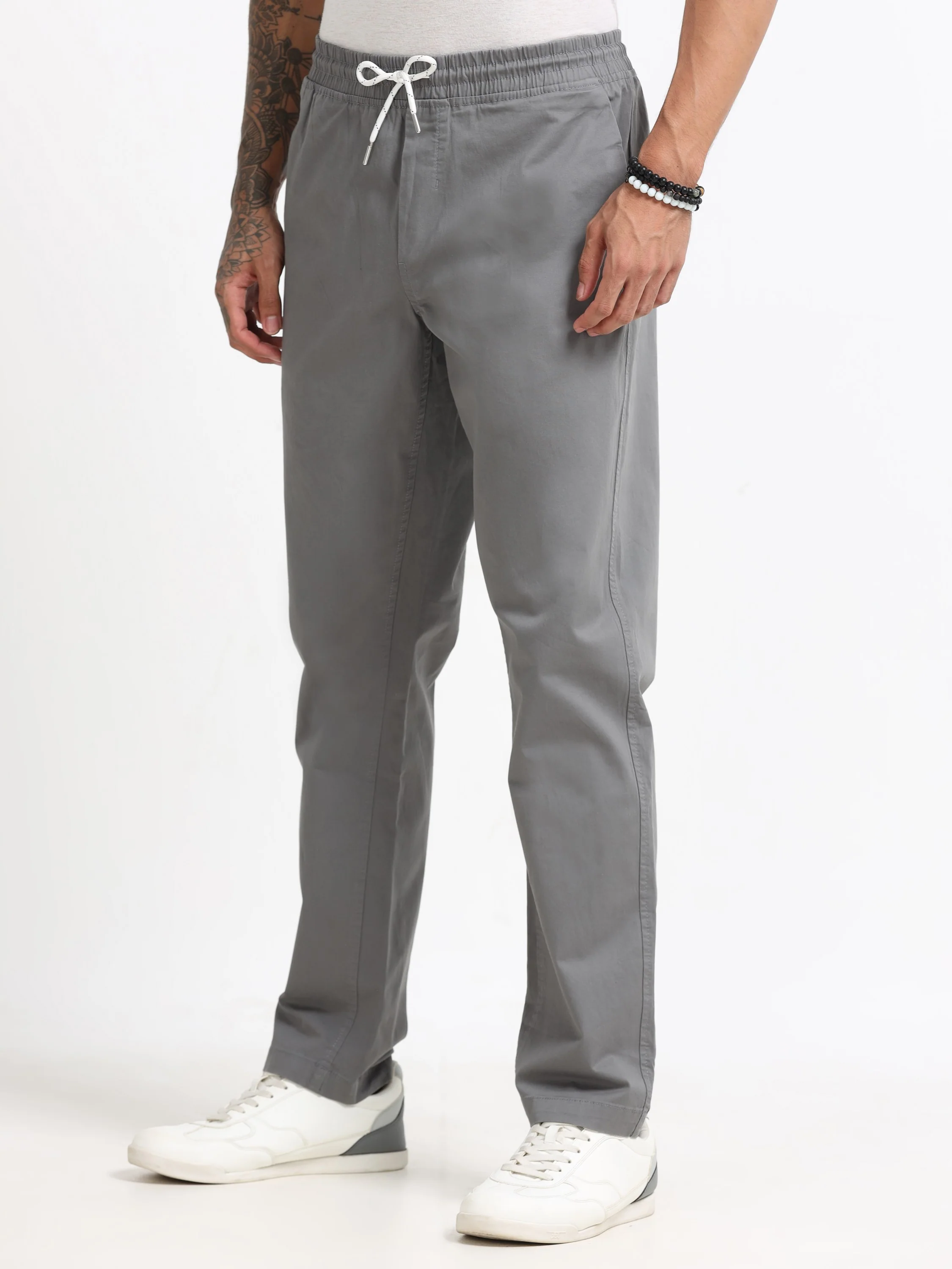 Men Grey Lounge Pants - Image 6