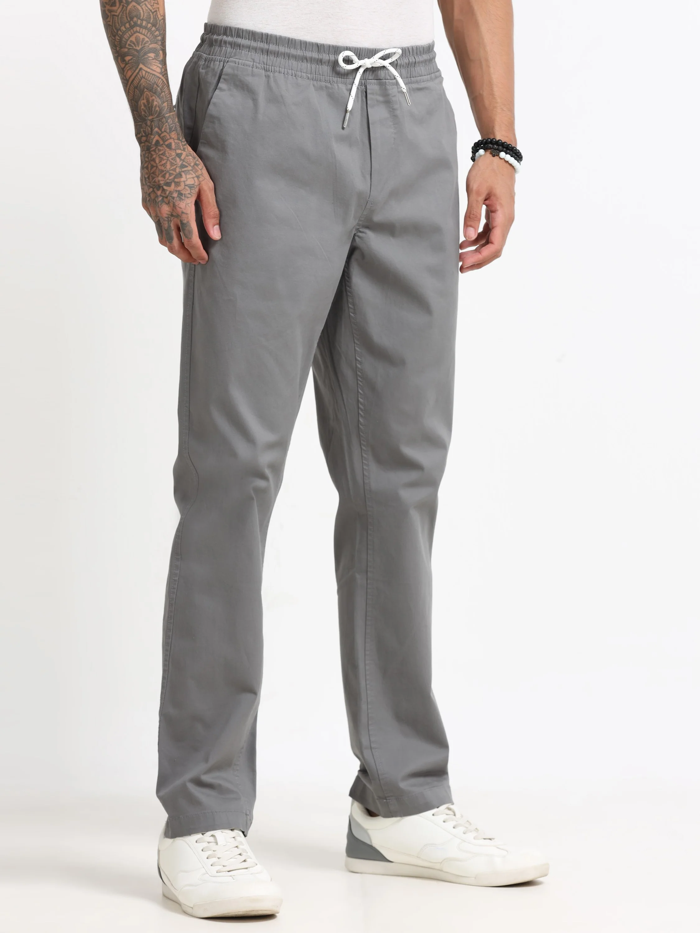 Men Grey Lounge Pants - Image 7