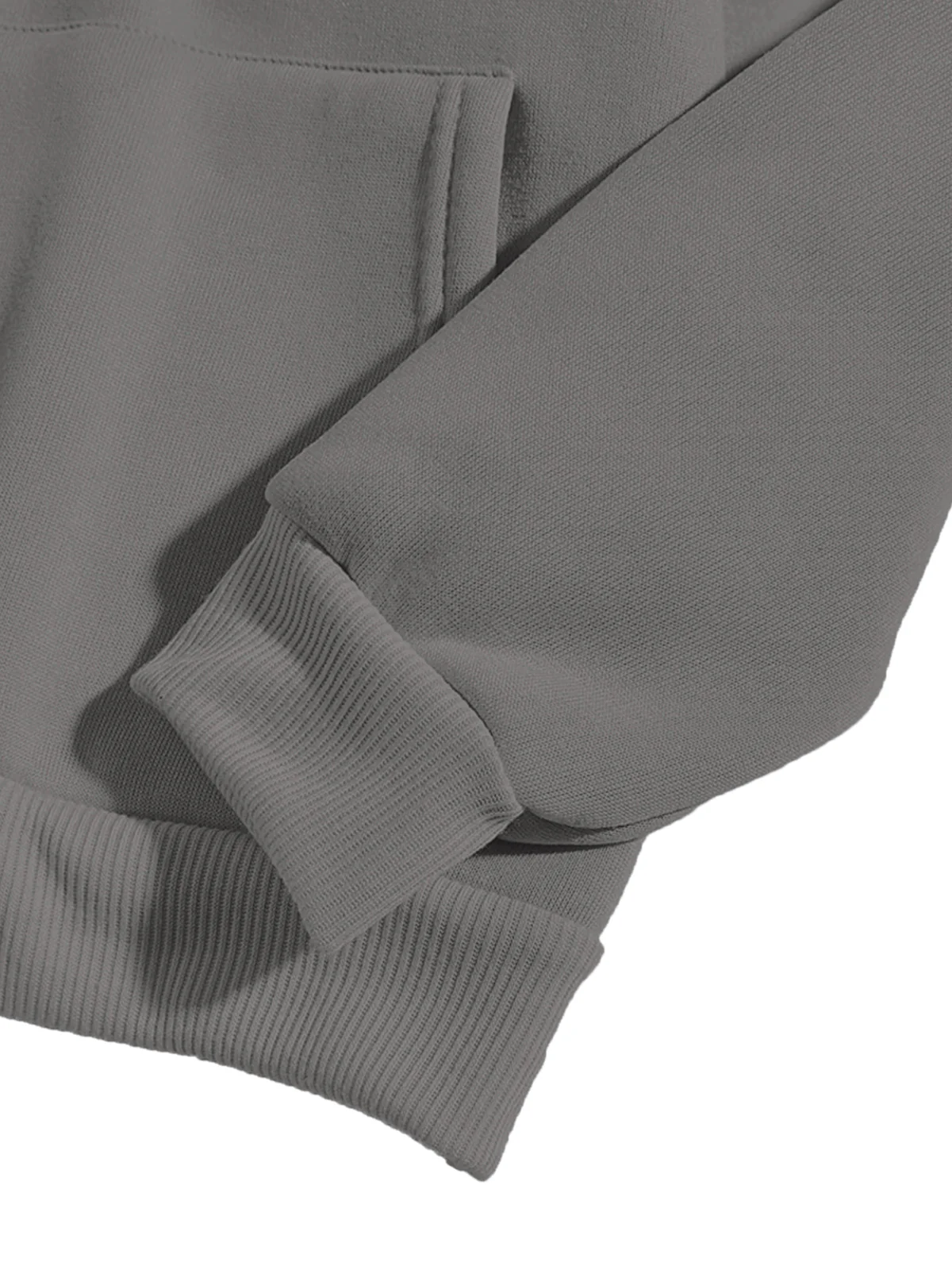 Men Grey Printed Hoodie - Image 4