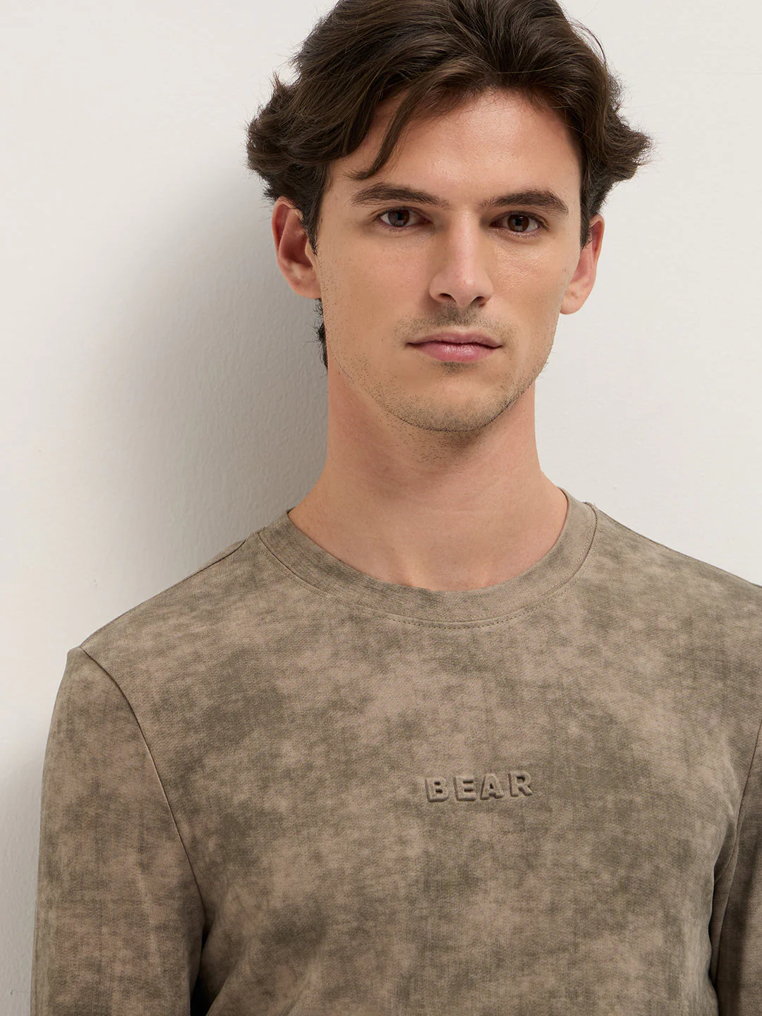 Men Grey Slim Fit Crew Neck T-Shirt - Image 5