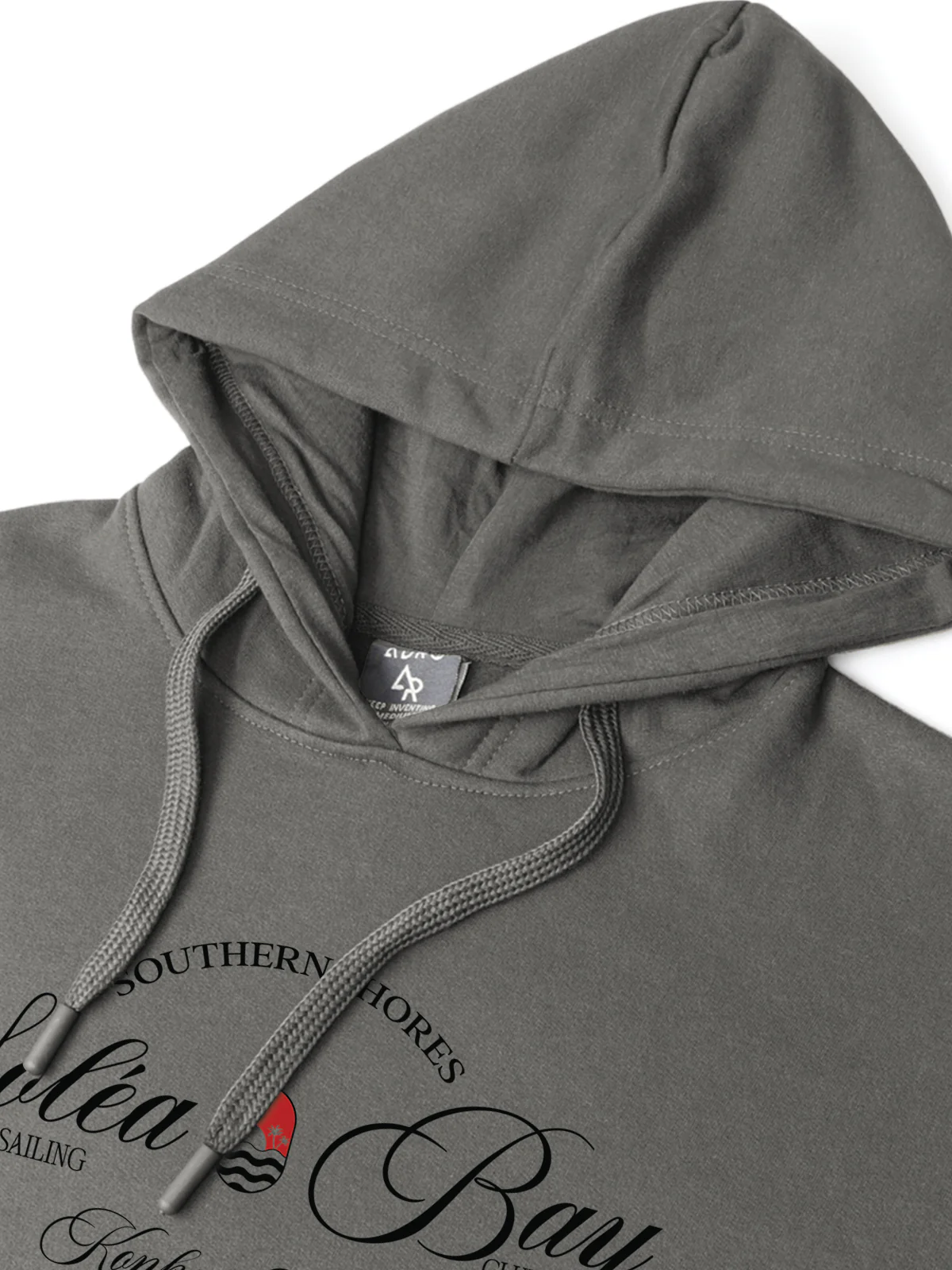 Men Grey Printed Hoodie - Image 5