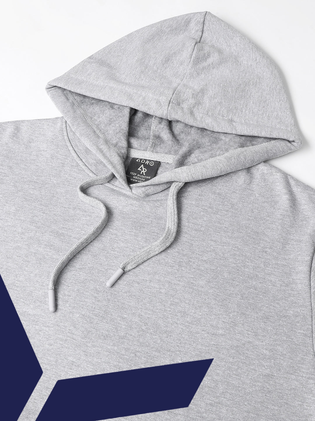 Men Grey Printed Hoodie - Image 4