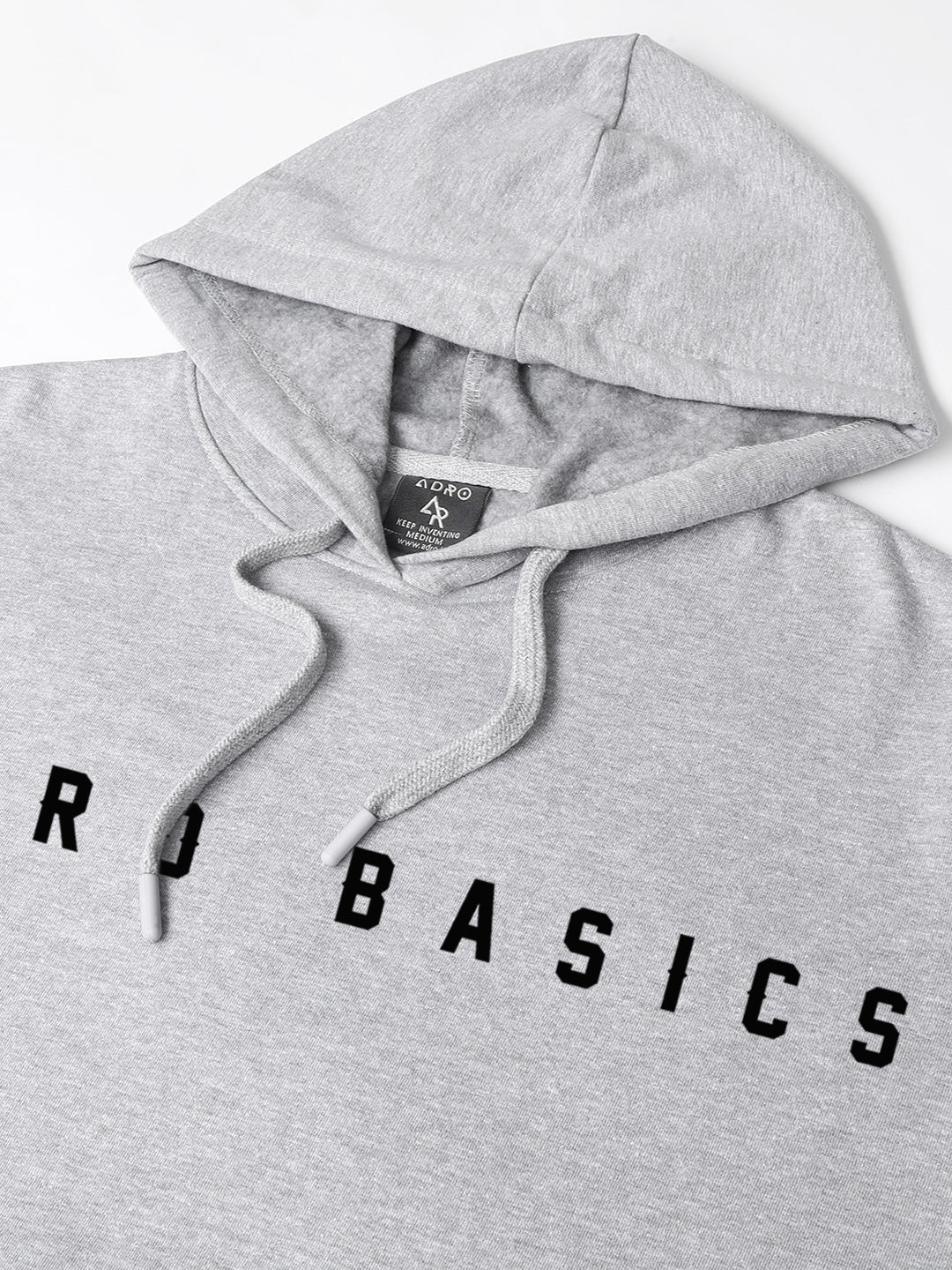 Men Grey Printed Hoodie - Image 3