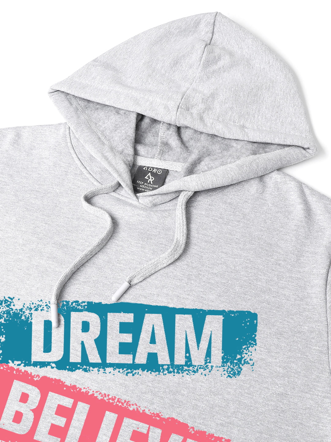 Men Grey Printed Hoodie - Image 2