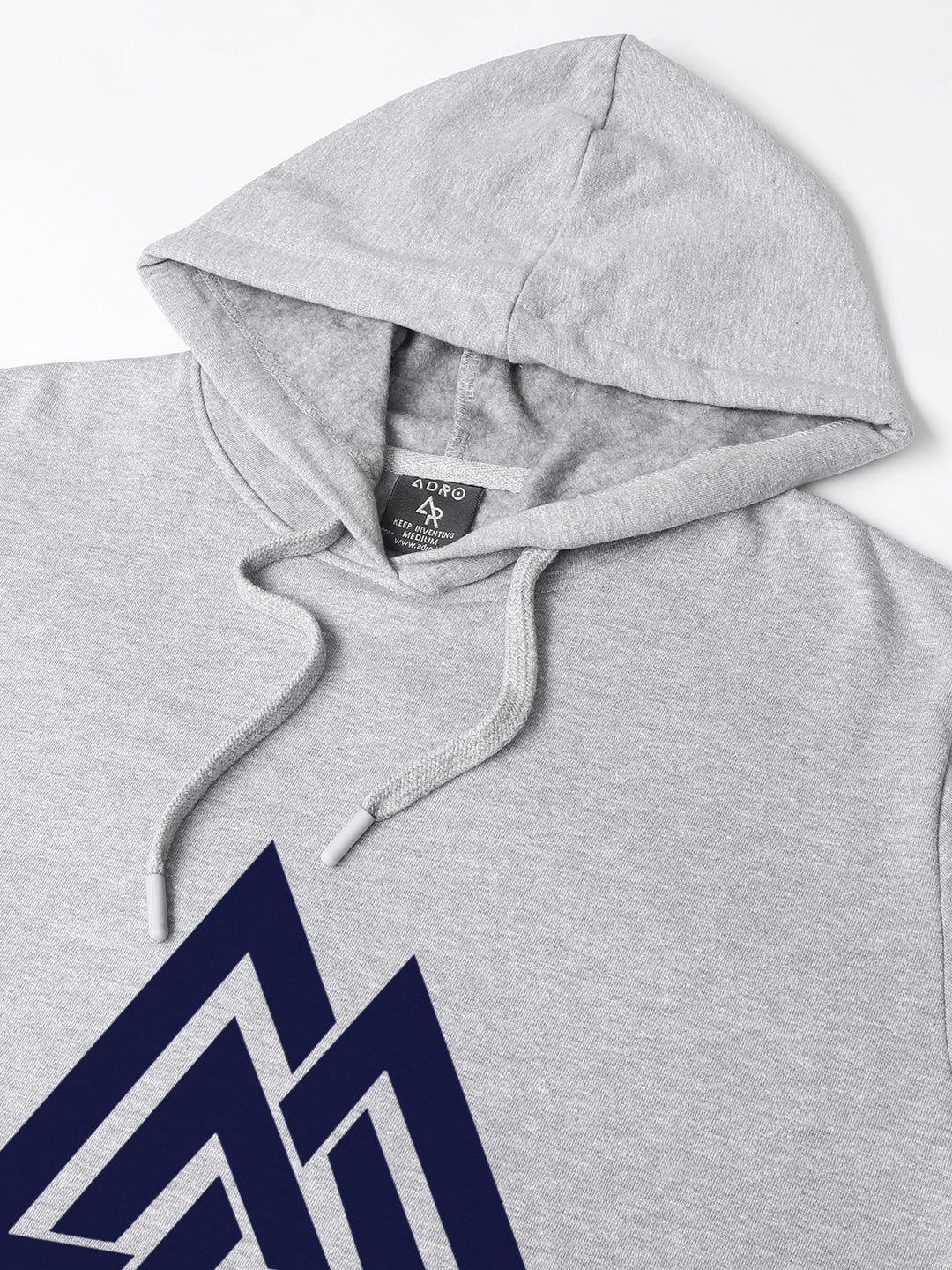 Men Grey Printed Hoodie - Image 4
