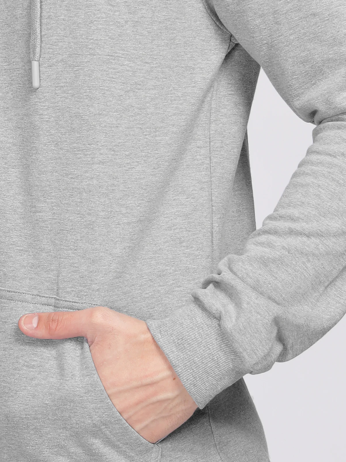 Men Grey Printed Hoodie - Image 4