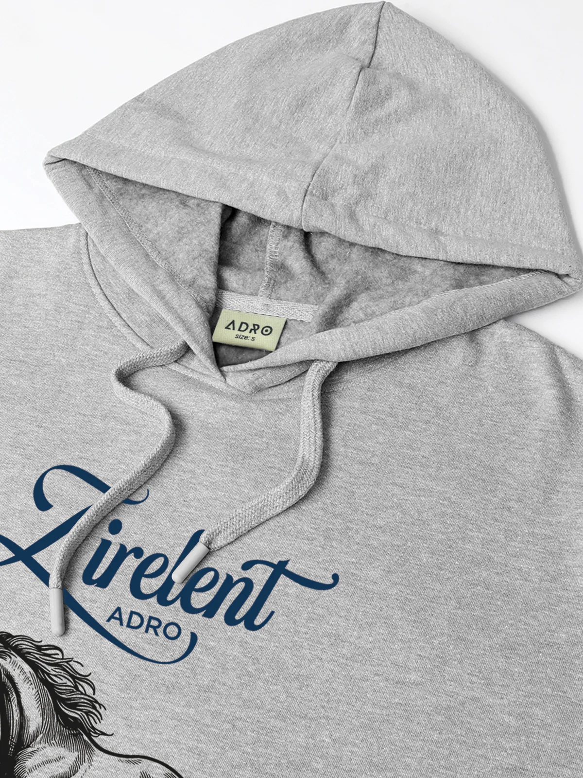 Men Grey Printed Hoodie - Image 5