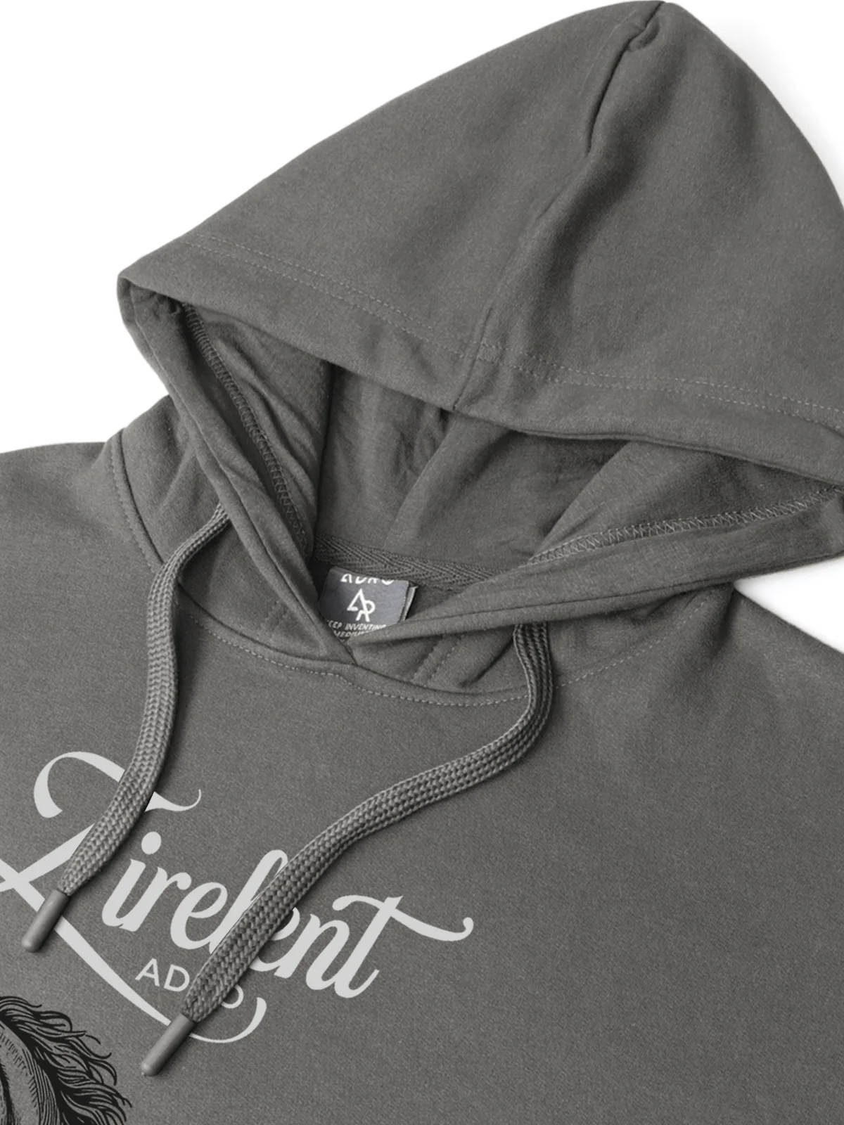 Men Grey Printed Hoodie - Image 6