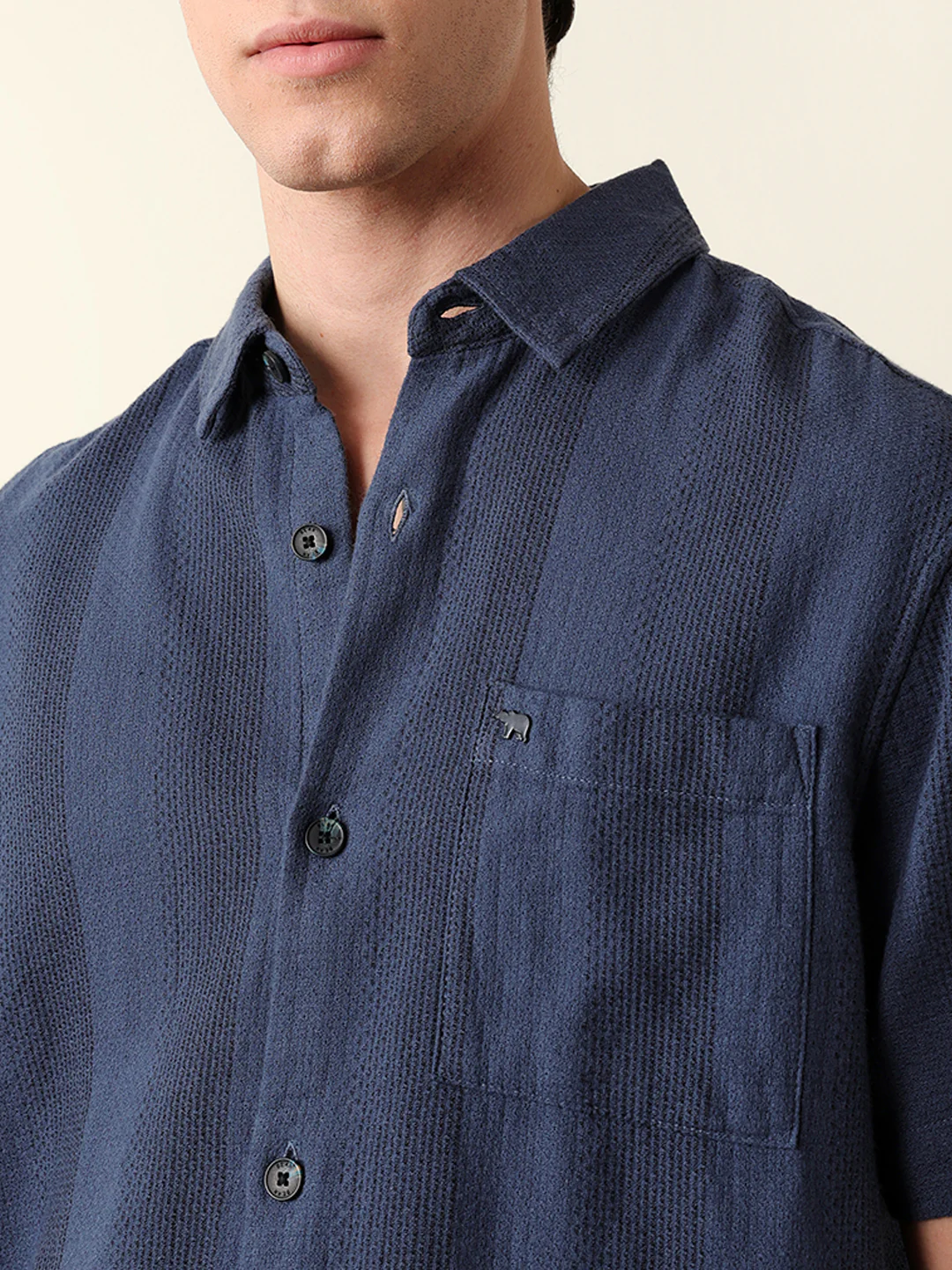 Men Half Sleeve Solid Shirt - Image 6