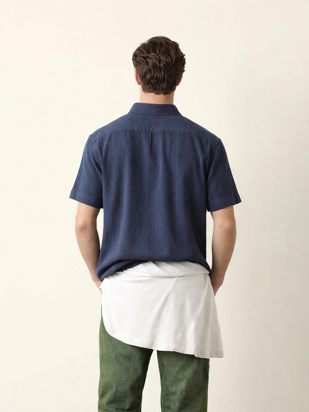 Men Half Sleeve Solid Shirt - Image 7