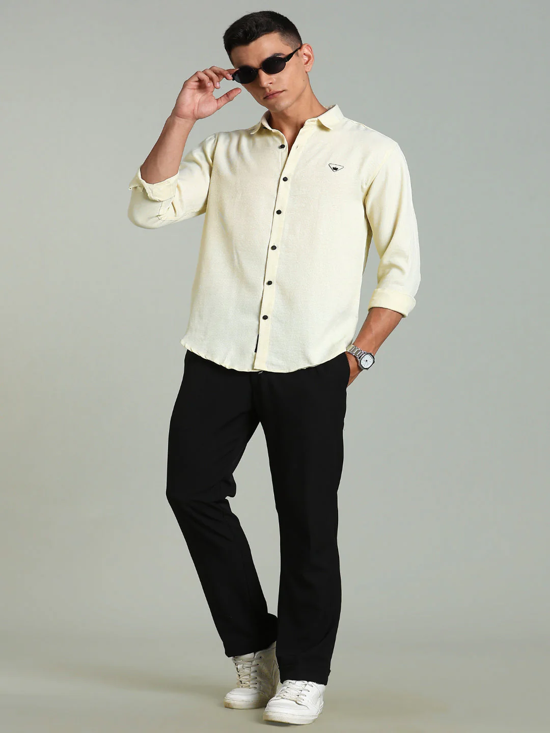 Men Haven Blue Striped Linen Pant - Image 8