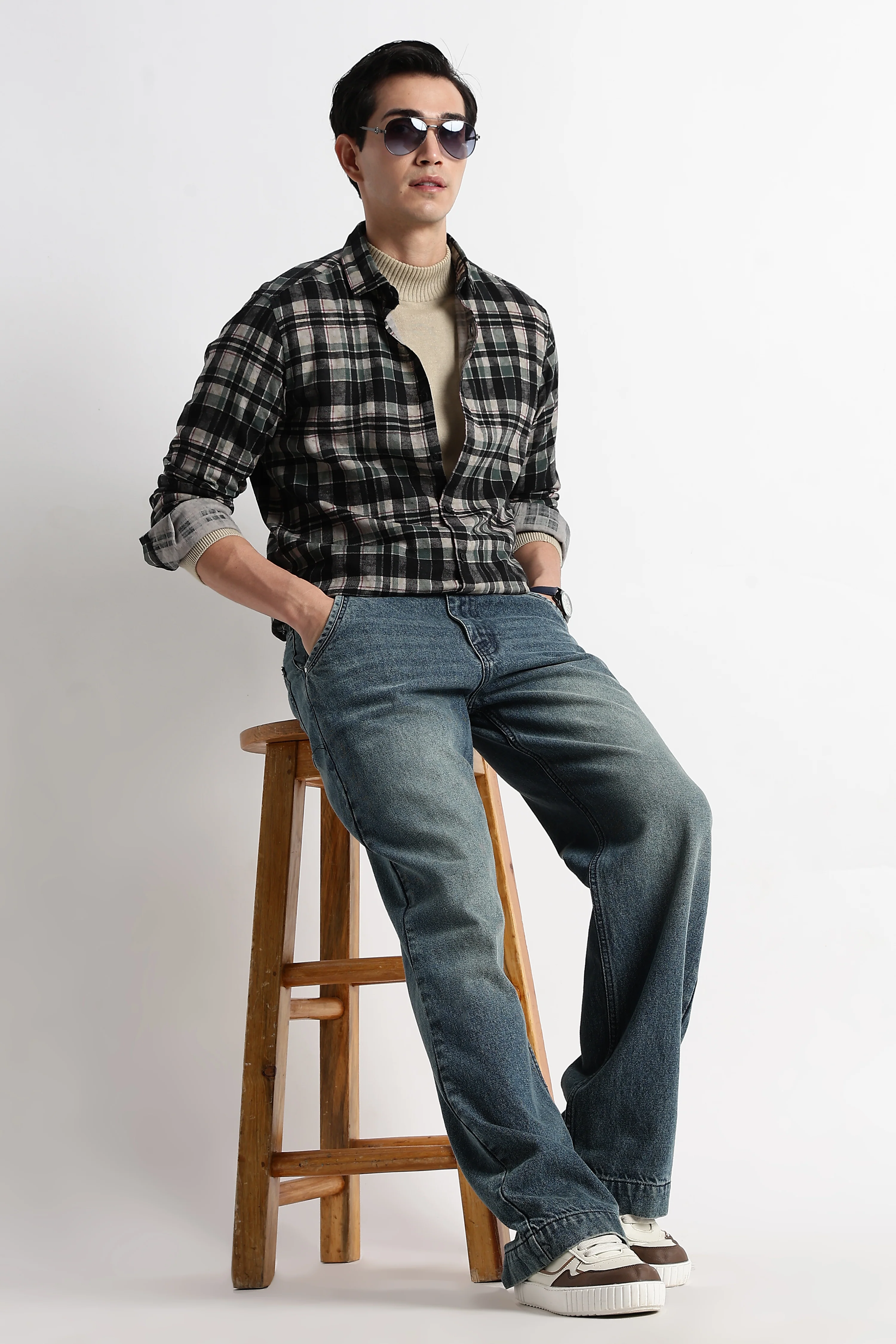 Men Heritage Check Shirt - Image 11
