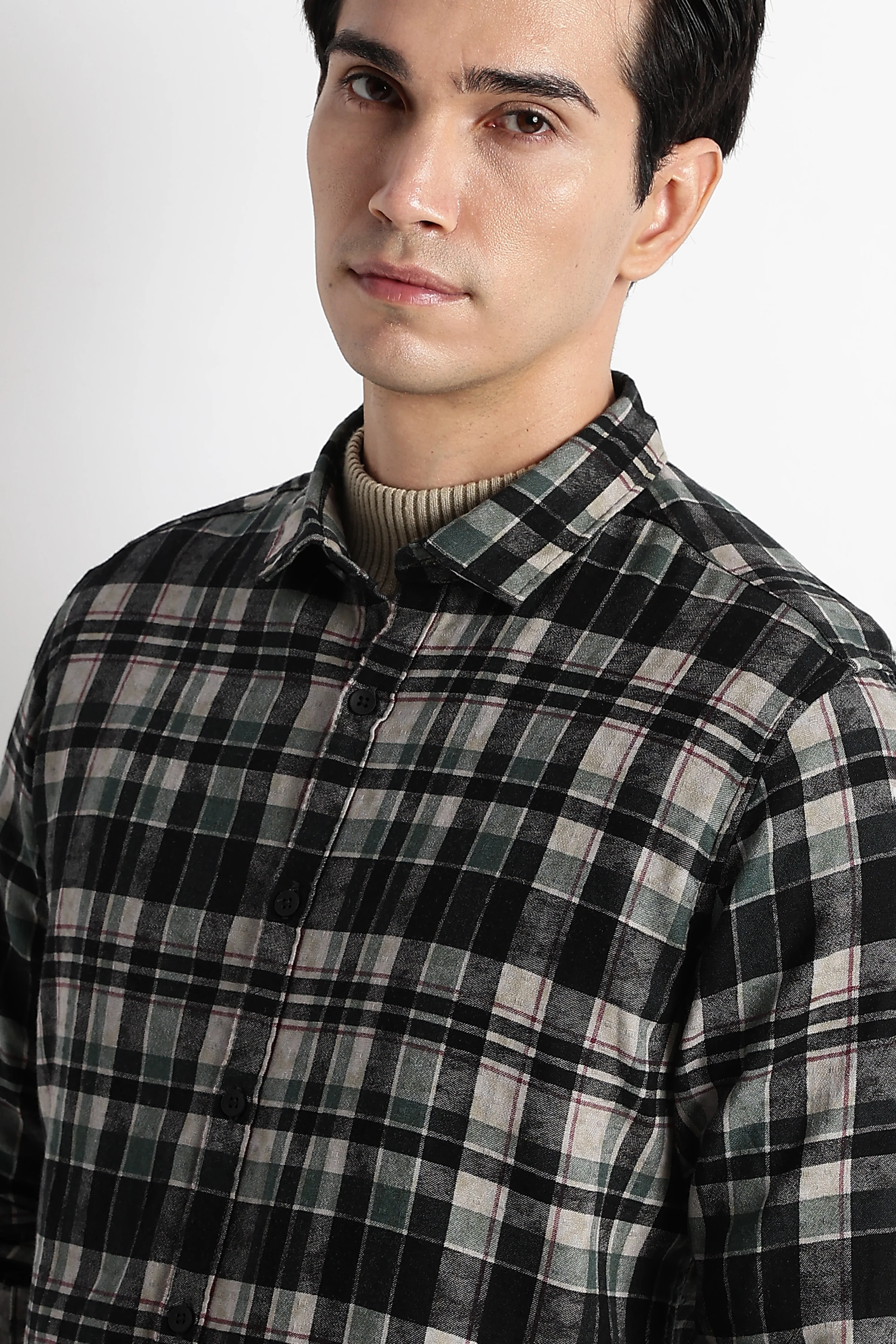 Men Heritage Check Shirt - Image 3