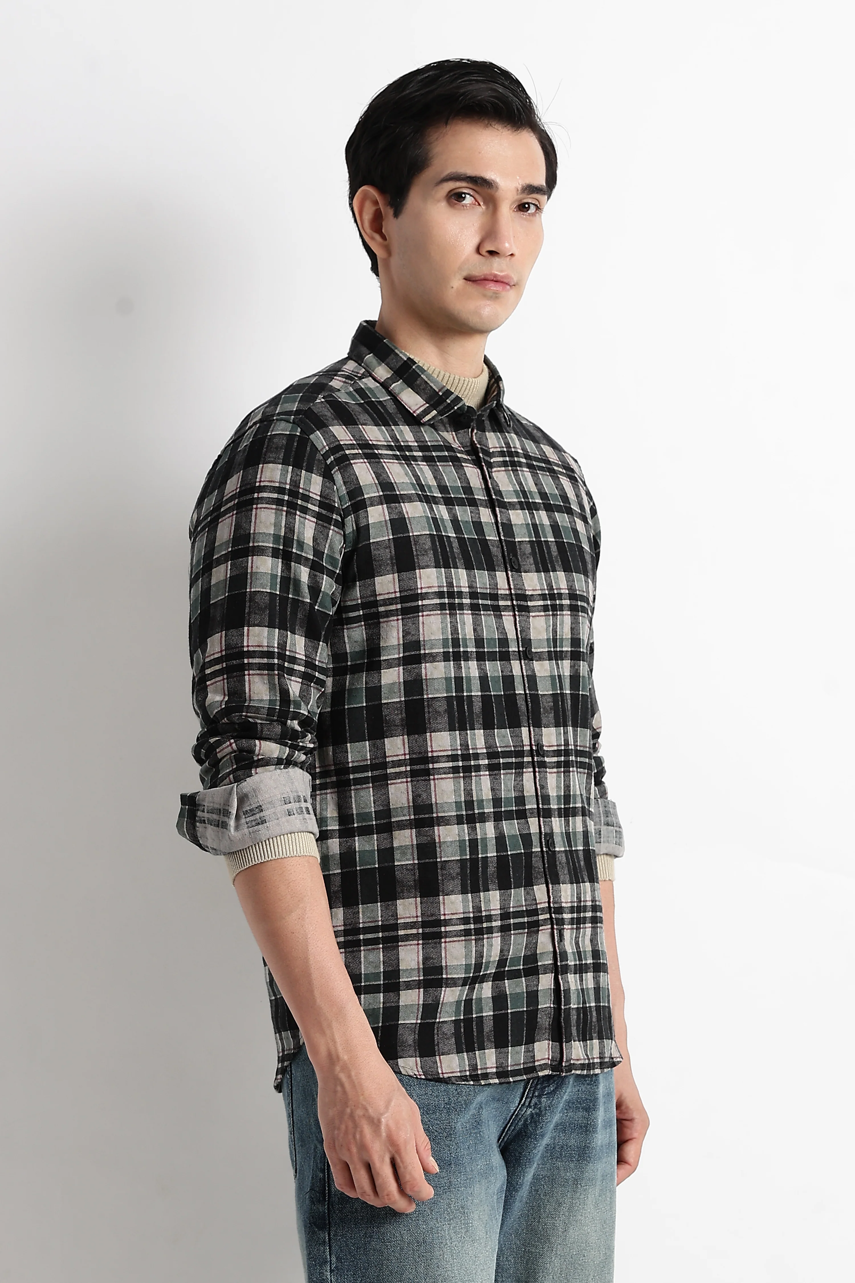 Men Heritage Check Shirt - Image 4