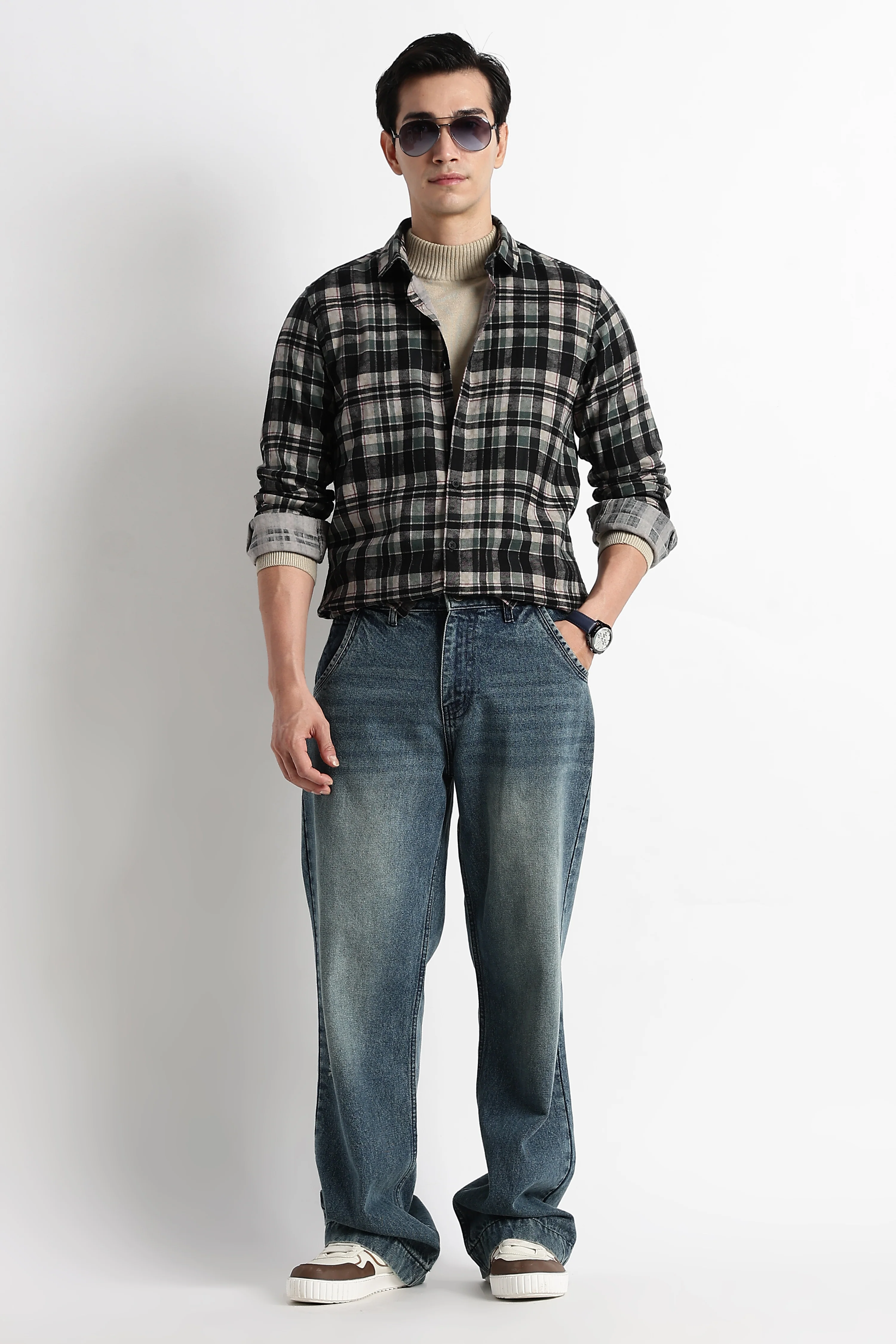 Men Heritage Check Shirt - Image 5