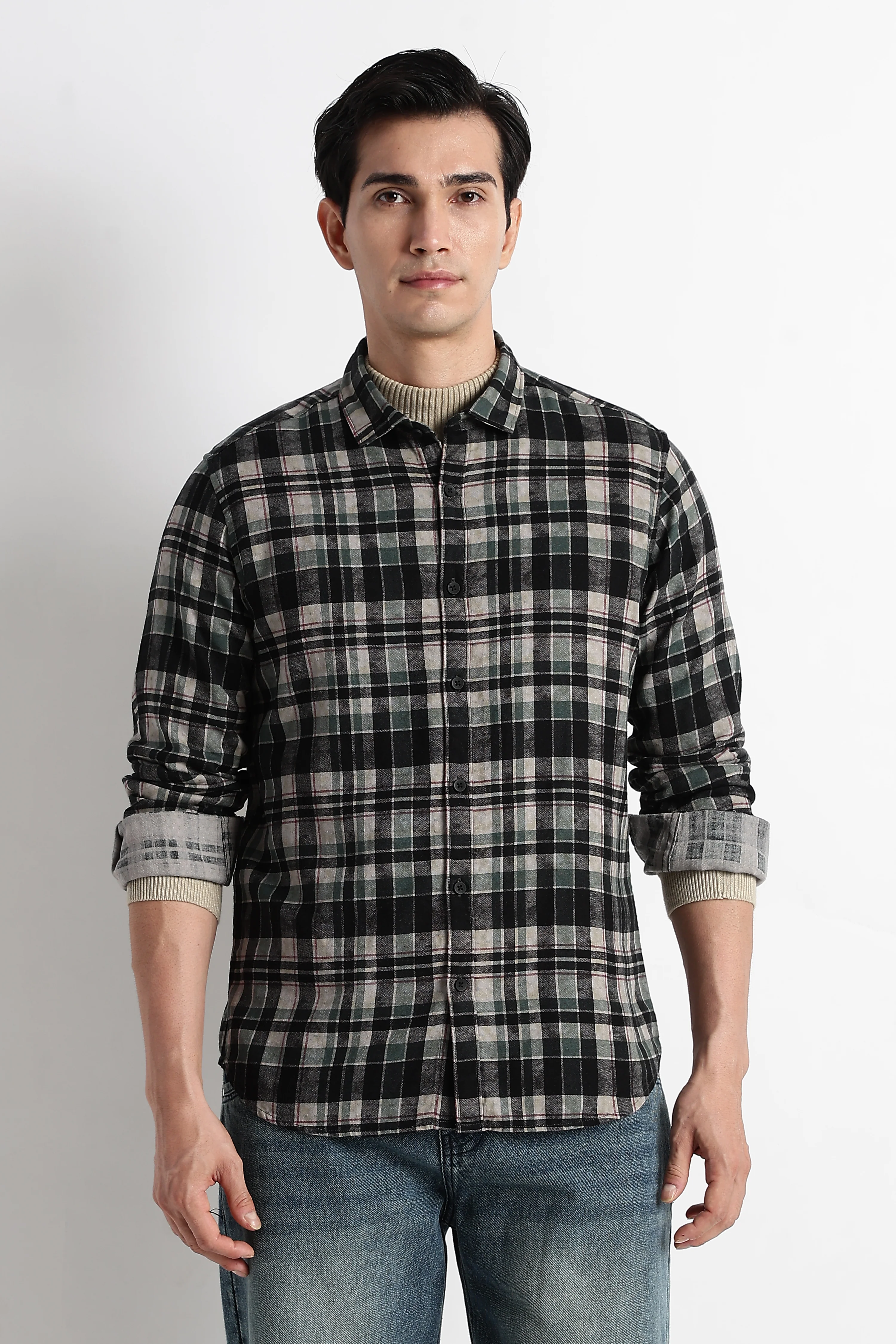 Men Heritage Check Shirt - Image 7