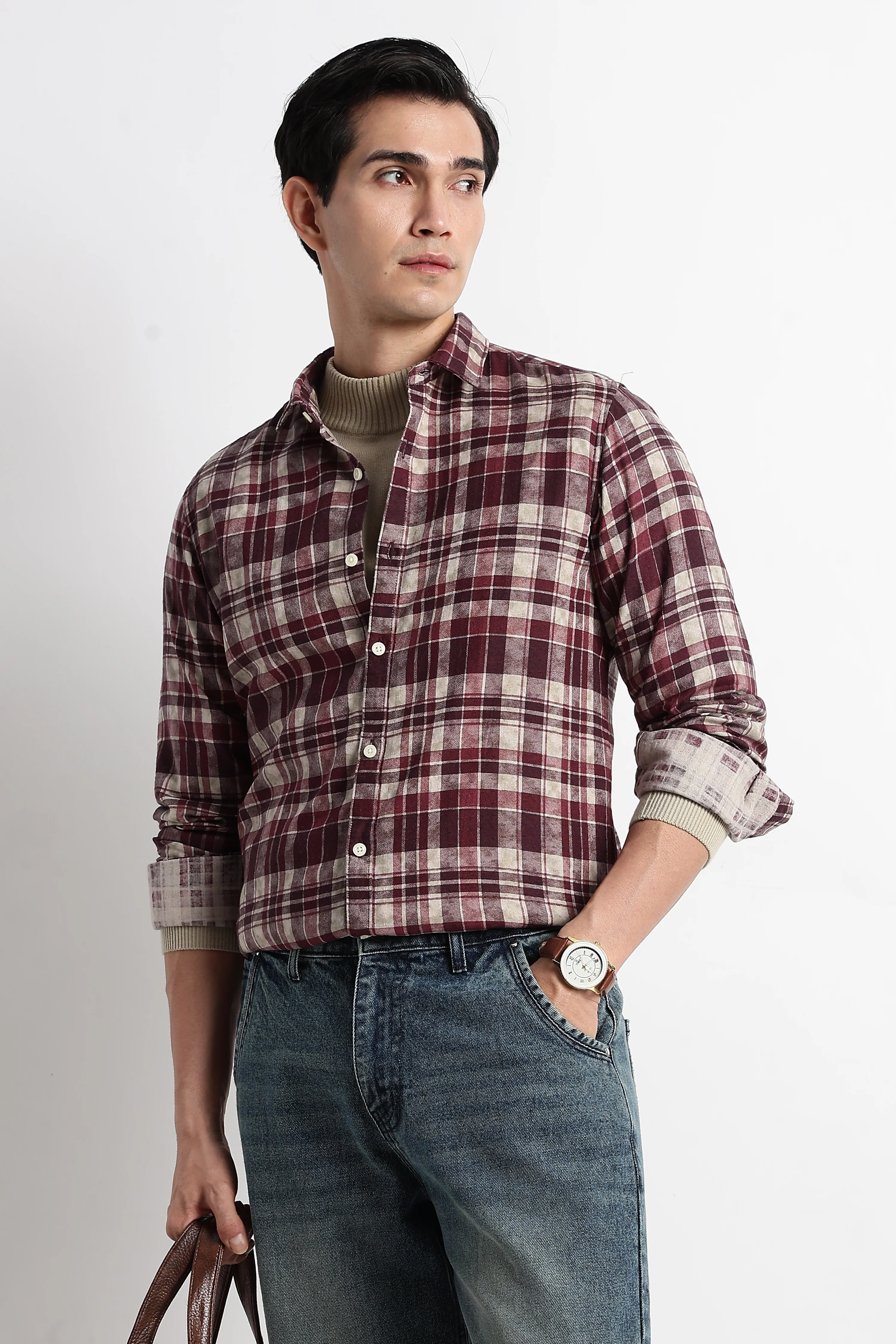 Men Heritage Check Shirt - Image 4
