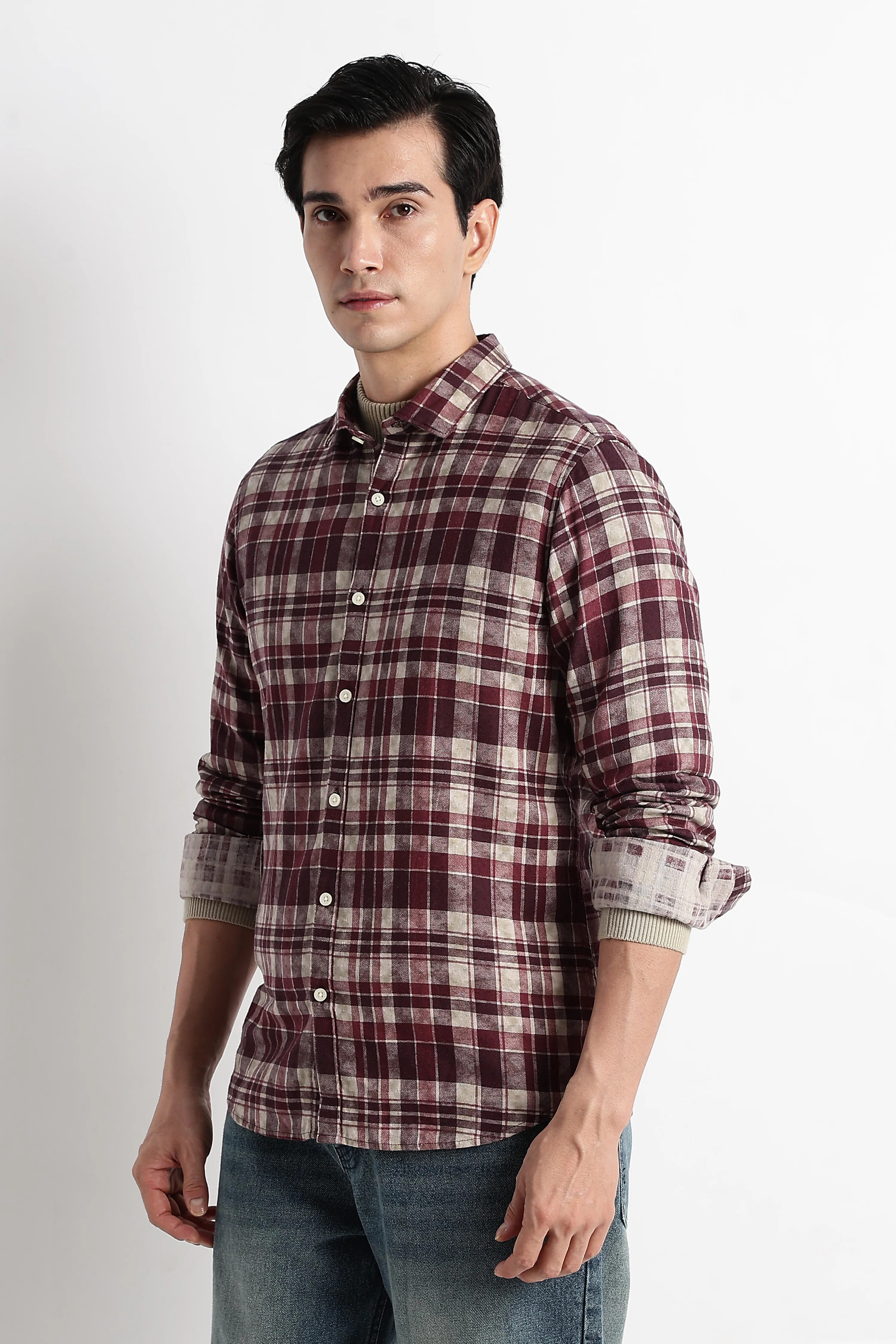 Men Heritage Check Shirt - Image 6