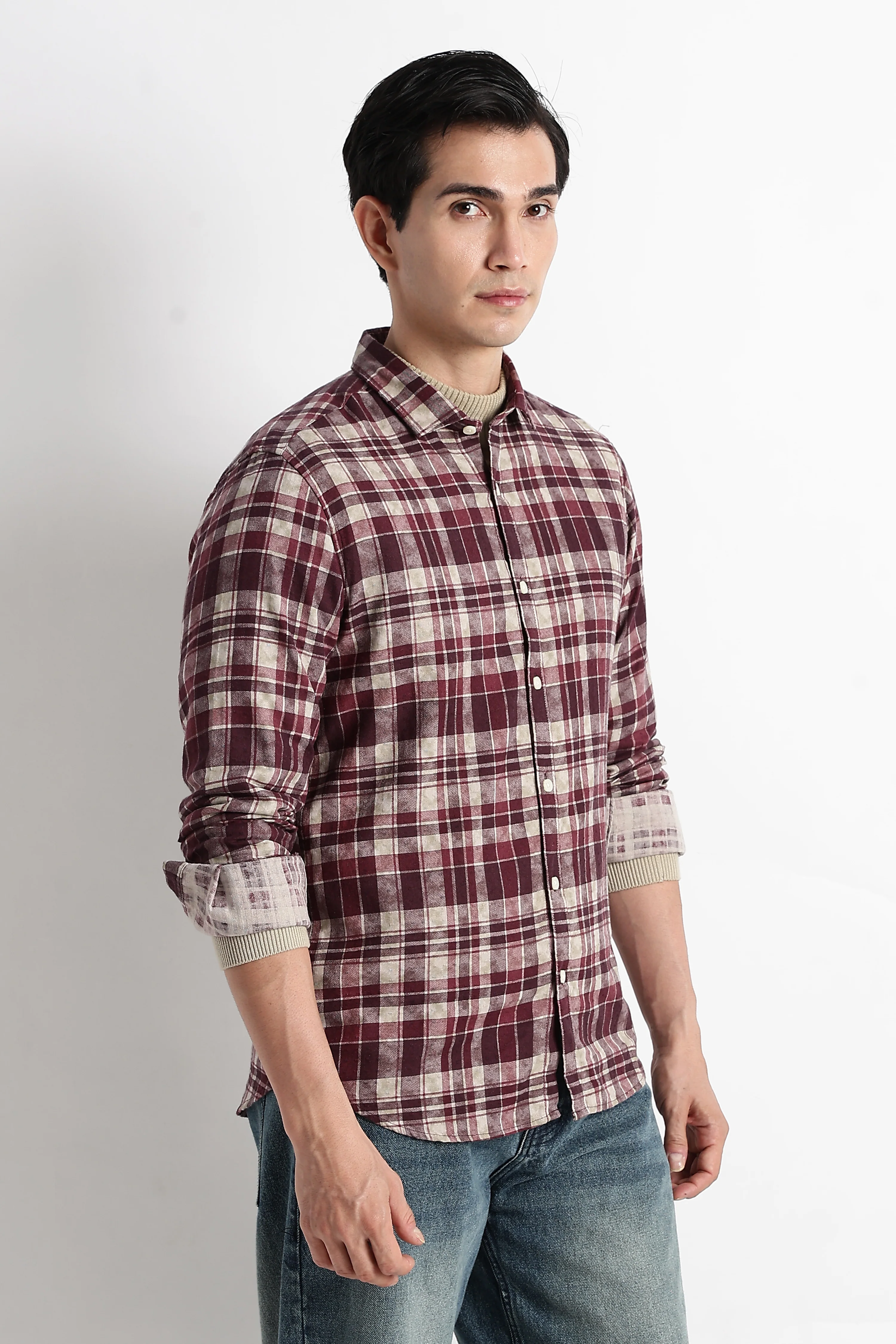 Men Heritage Check Shirt - Image 7