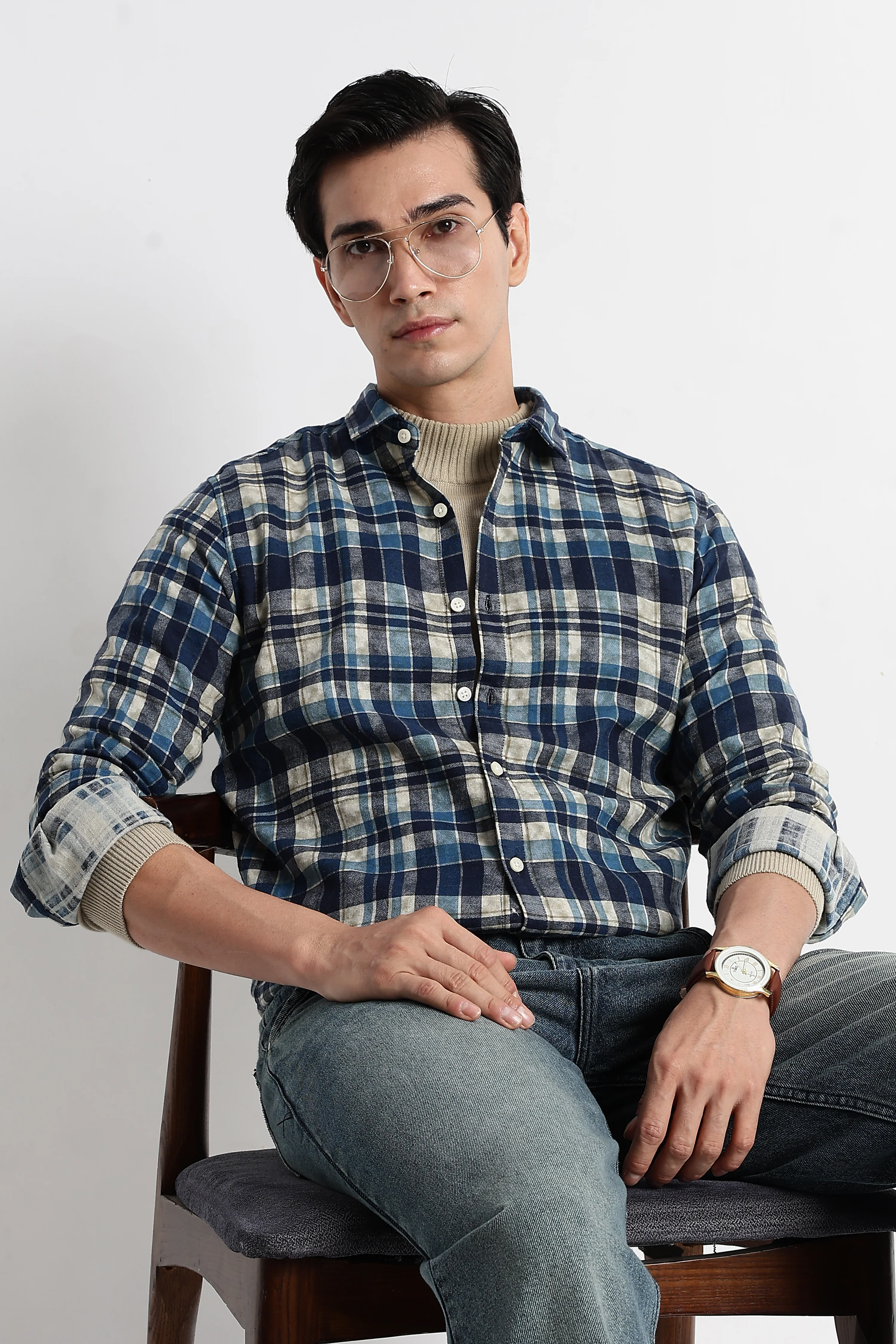Men Heritage Check Shirt - Image 2