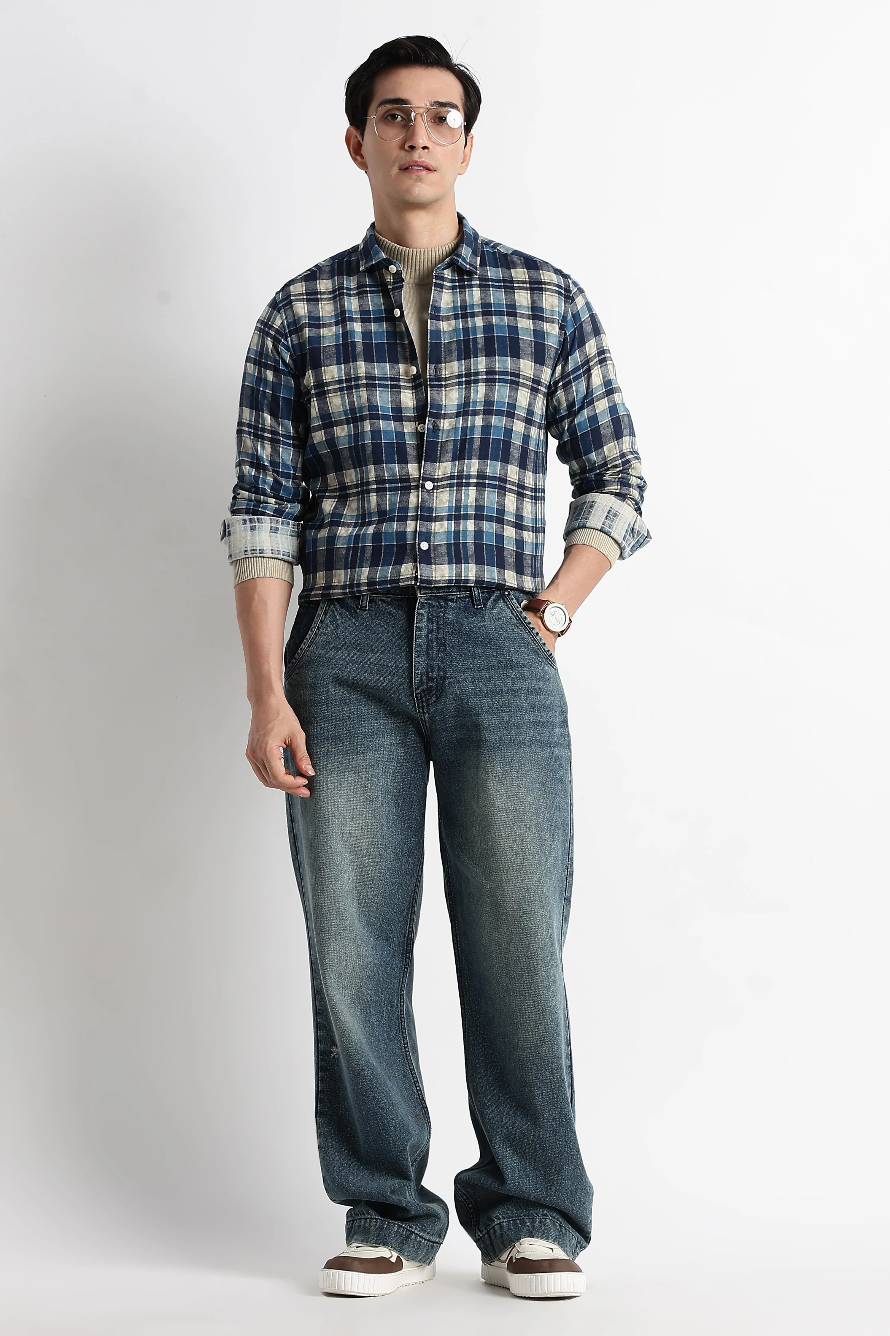 Men Heritage Check Shirt - Image 3