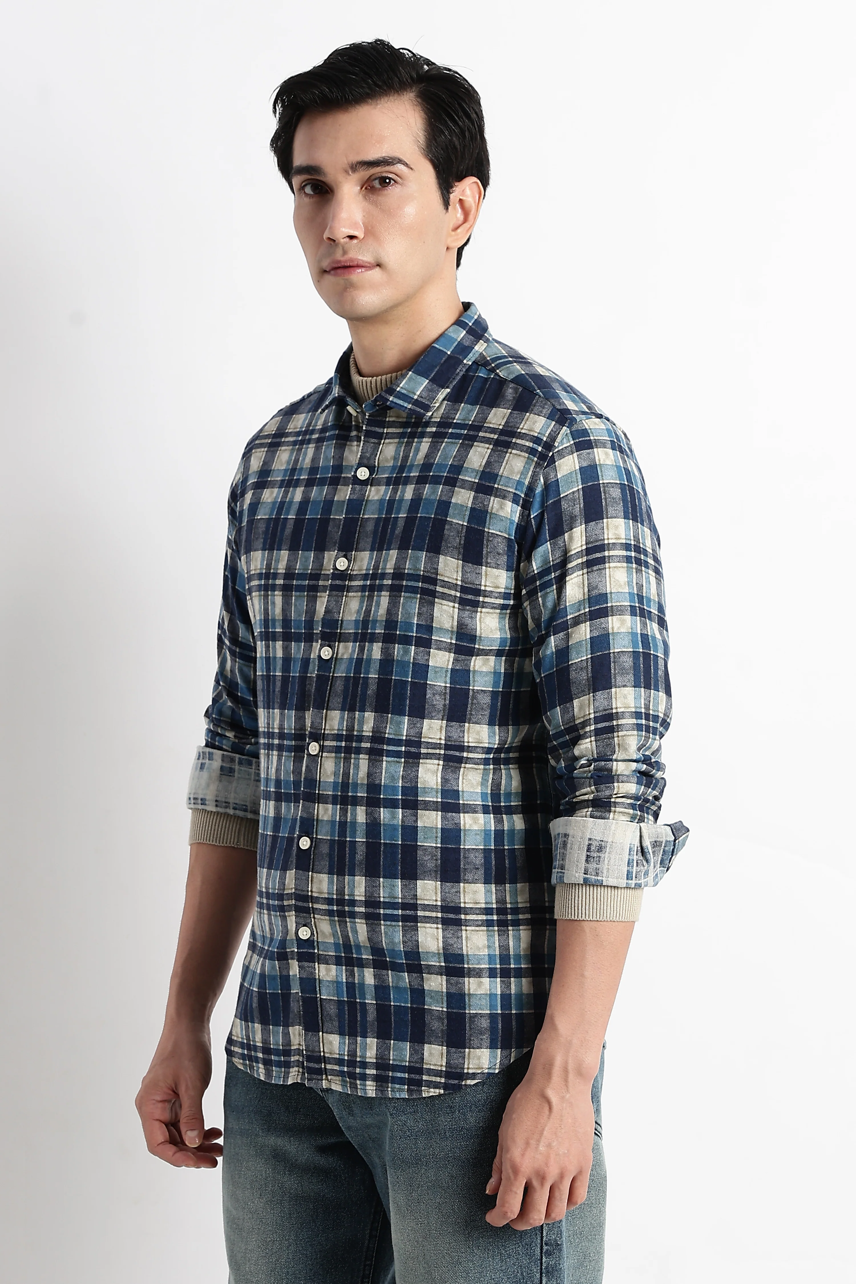 Men Heritage Check Shirt - Image 4