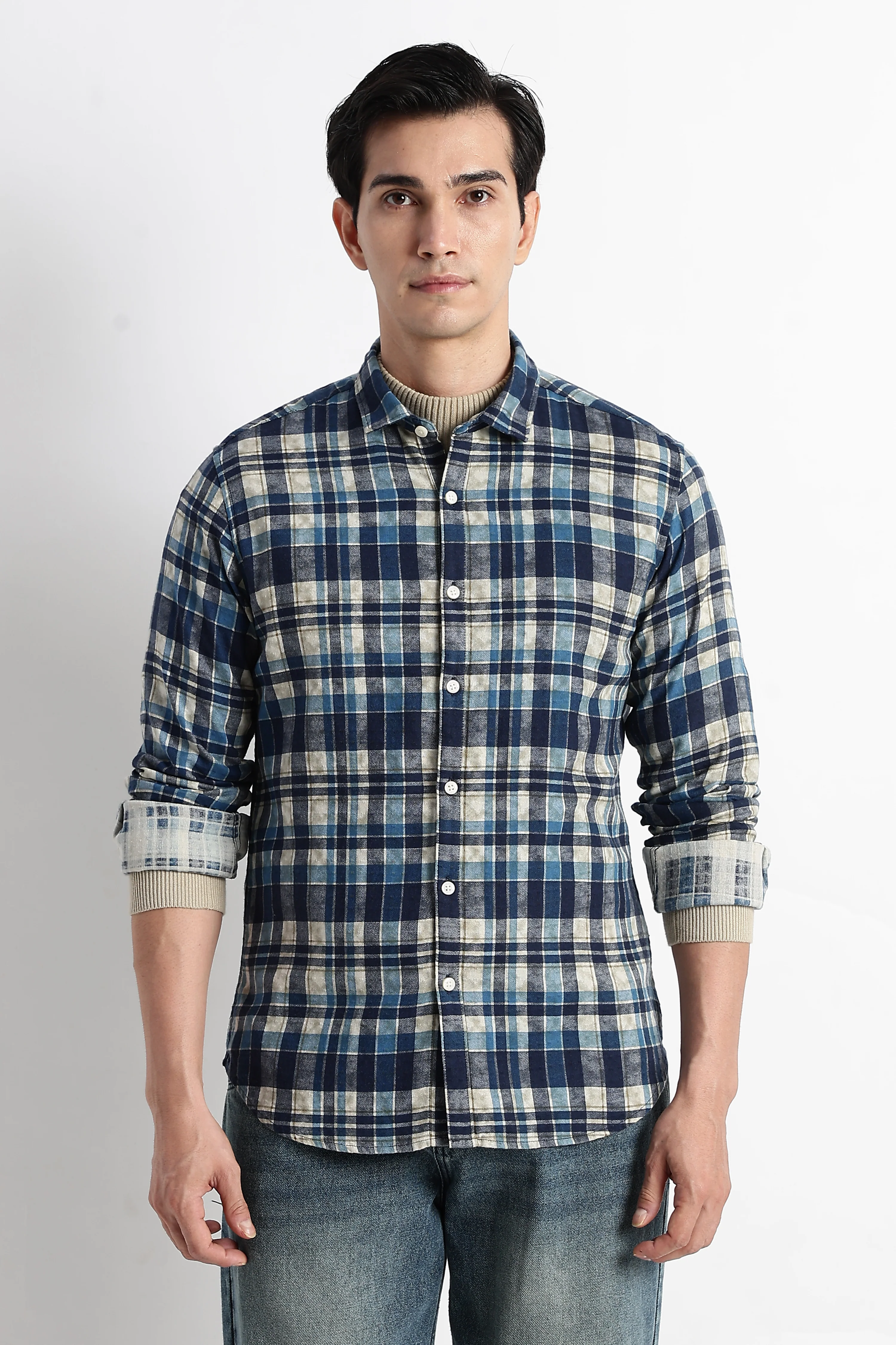 Men Heritage Check Shirt - Image 8