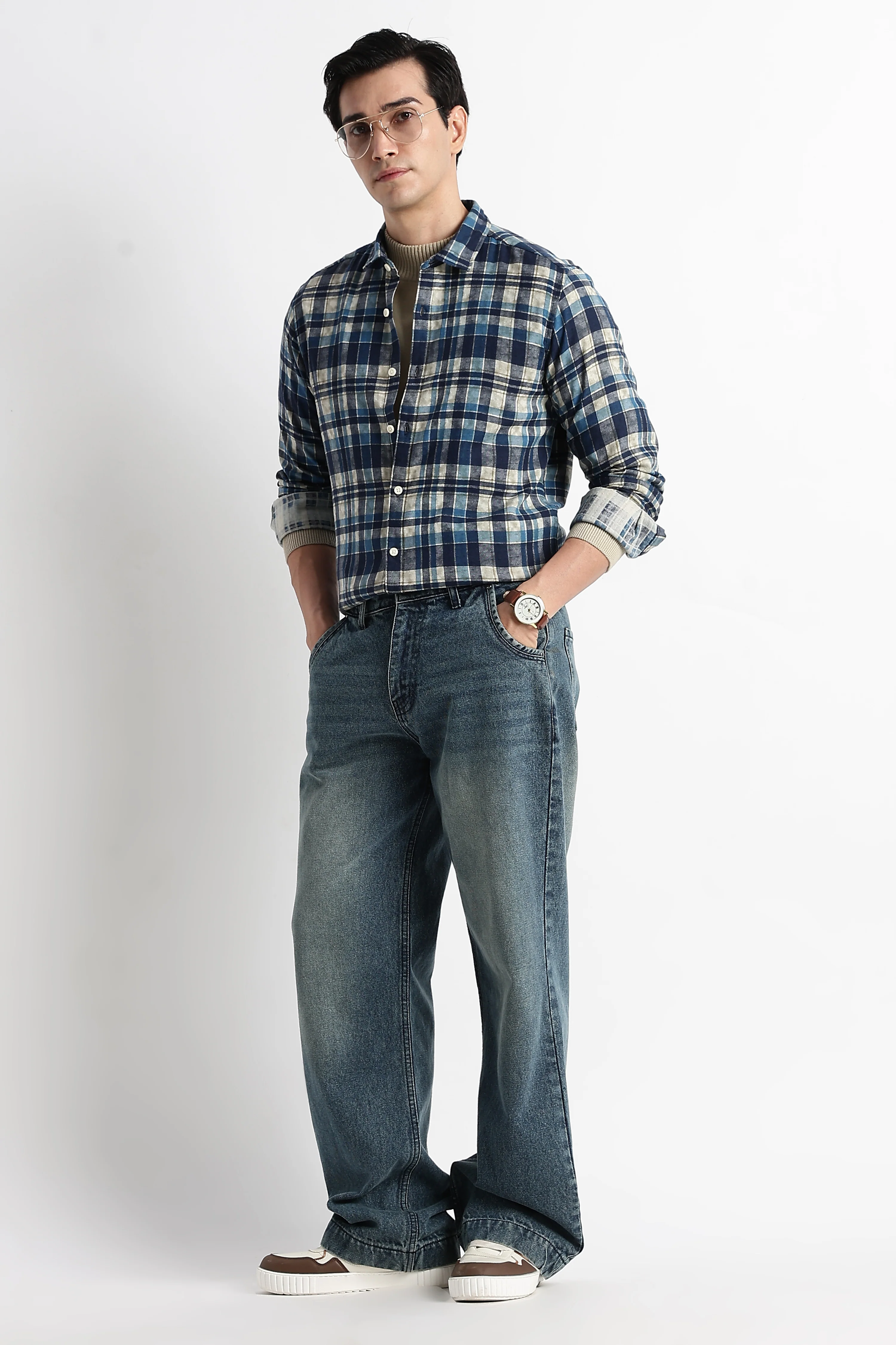 Men Heritage Check Shirt - Image 9