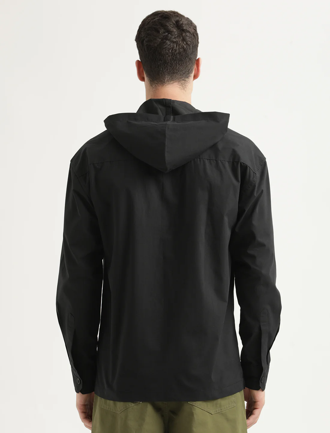 Men Hooded Utility Shirt - Image 3