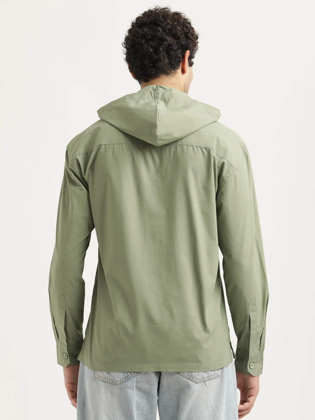 Men Hooded Utility Shirt - Image 4
