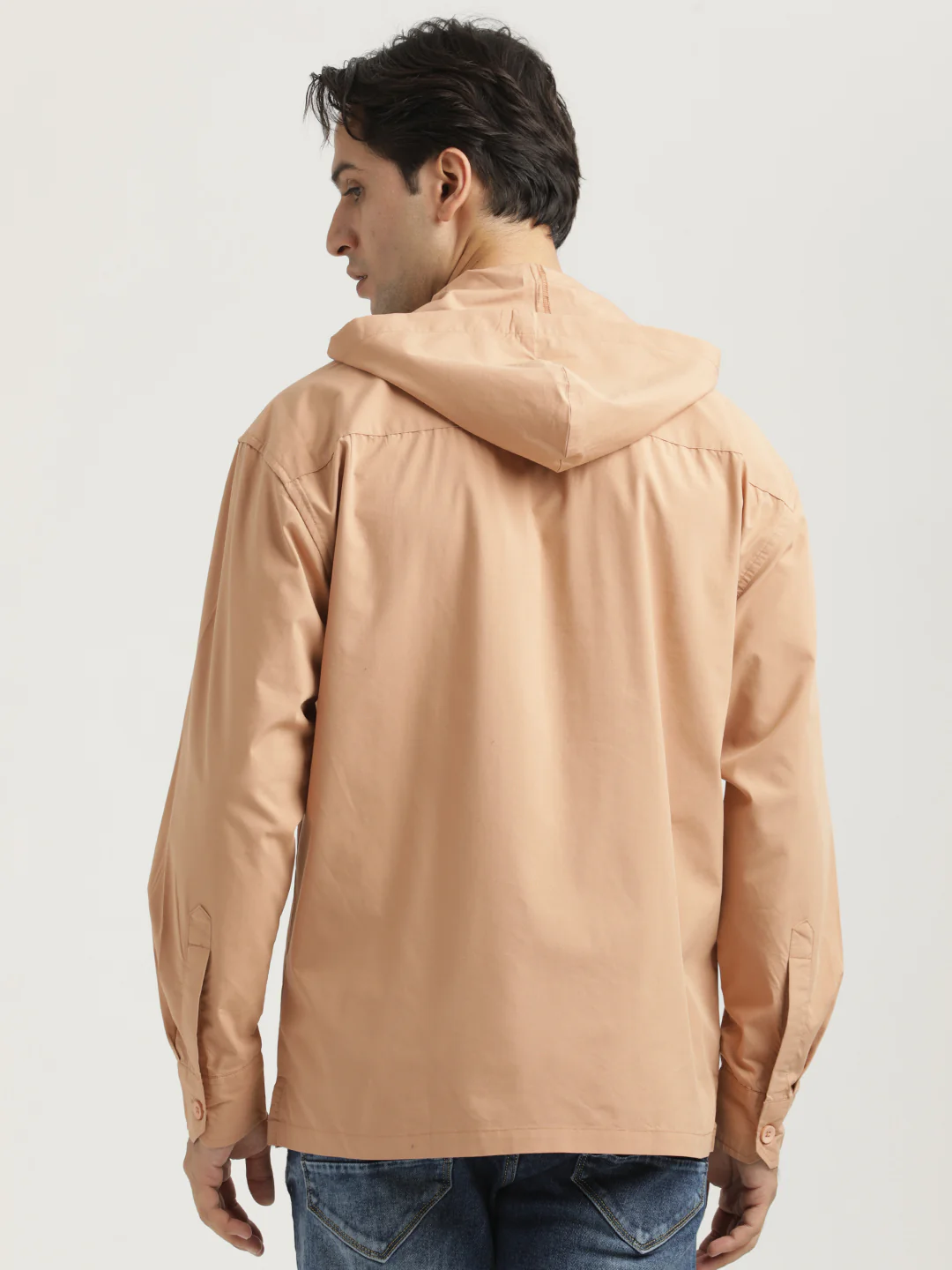 Men Hooded Utility Shirt - Image 3