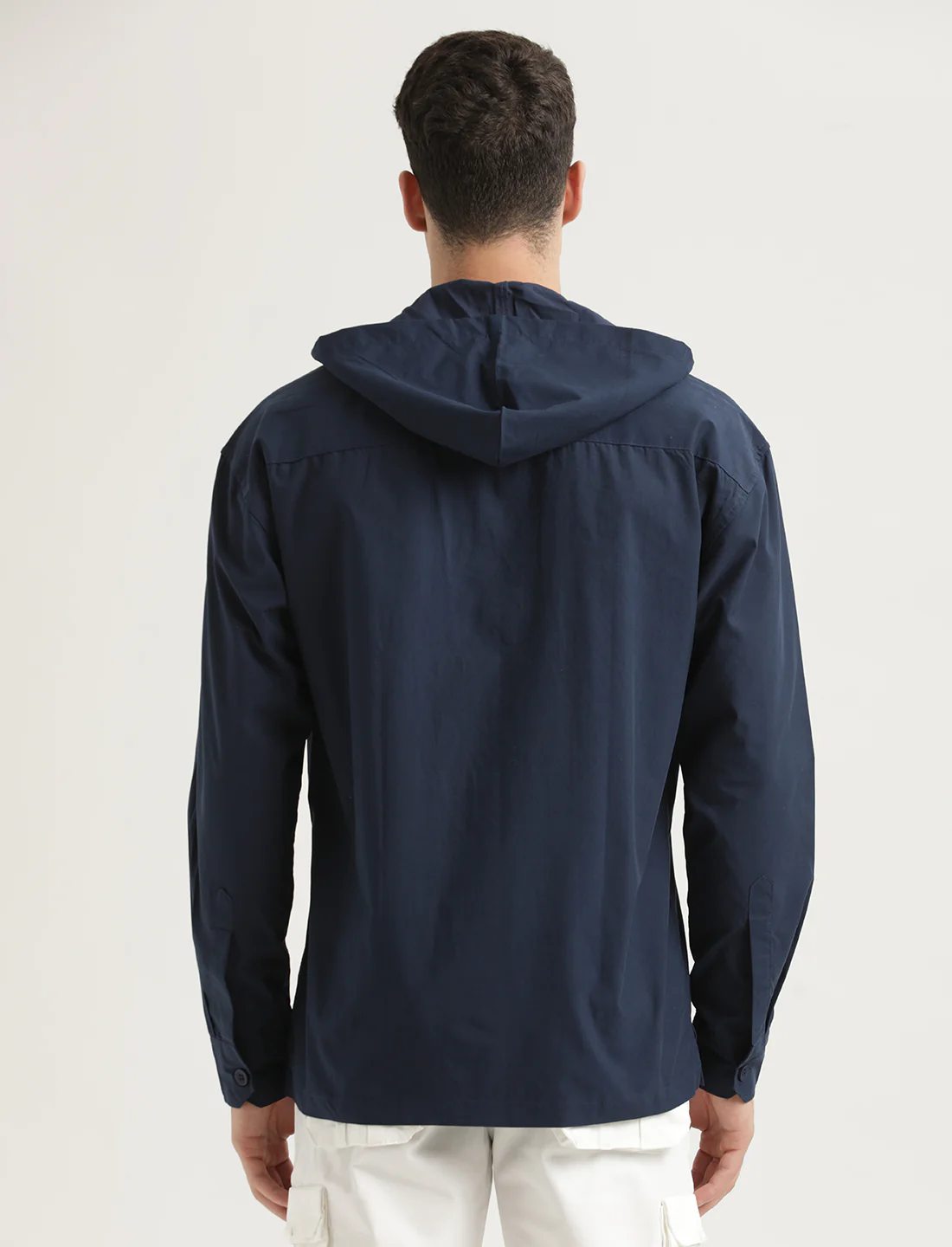 Men Hooded Utility Shirt - Image 3