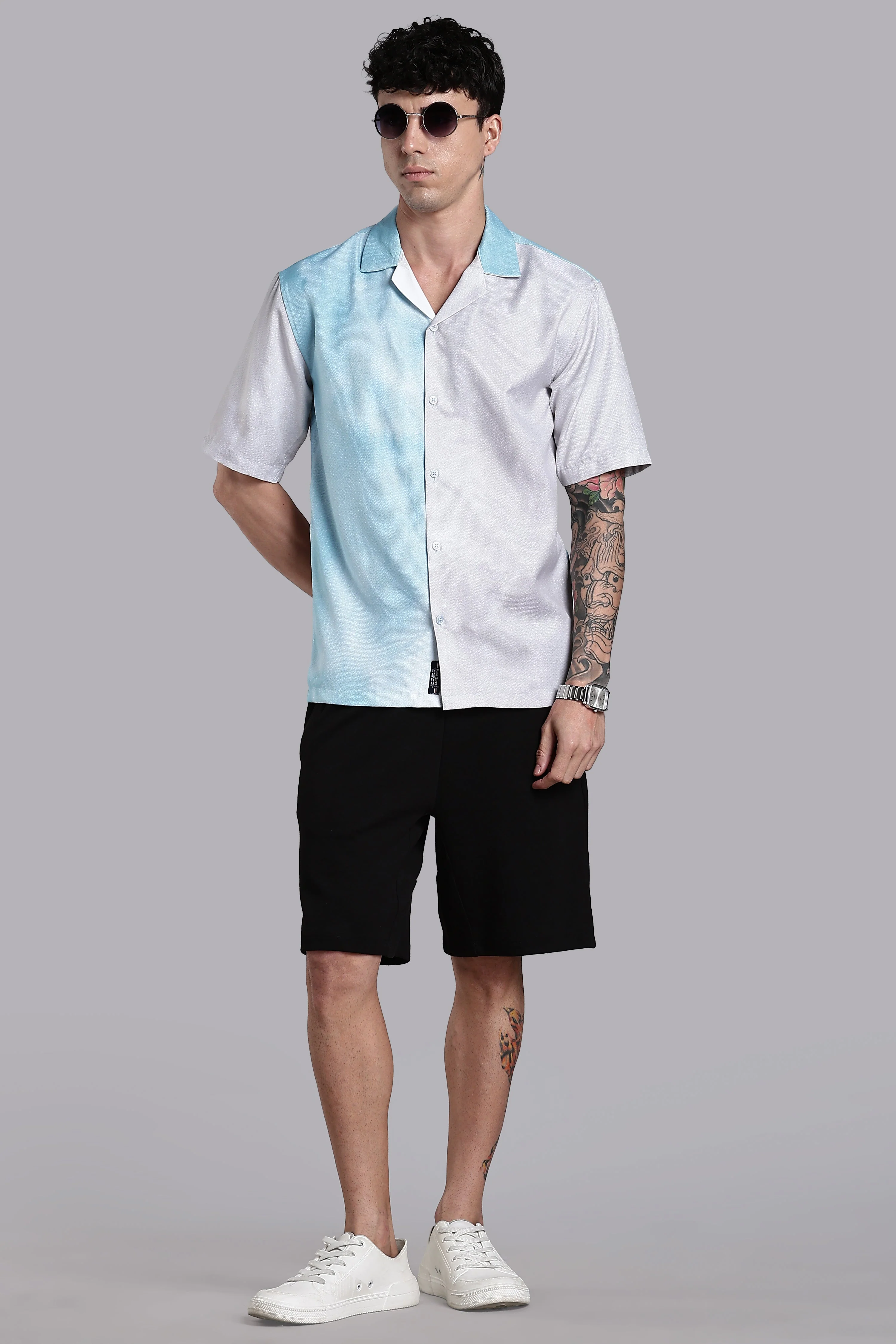 Men Huea Pink Printed Shirt - Image 6