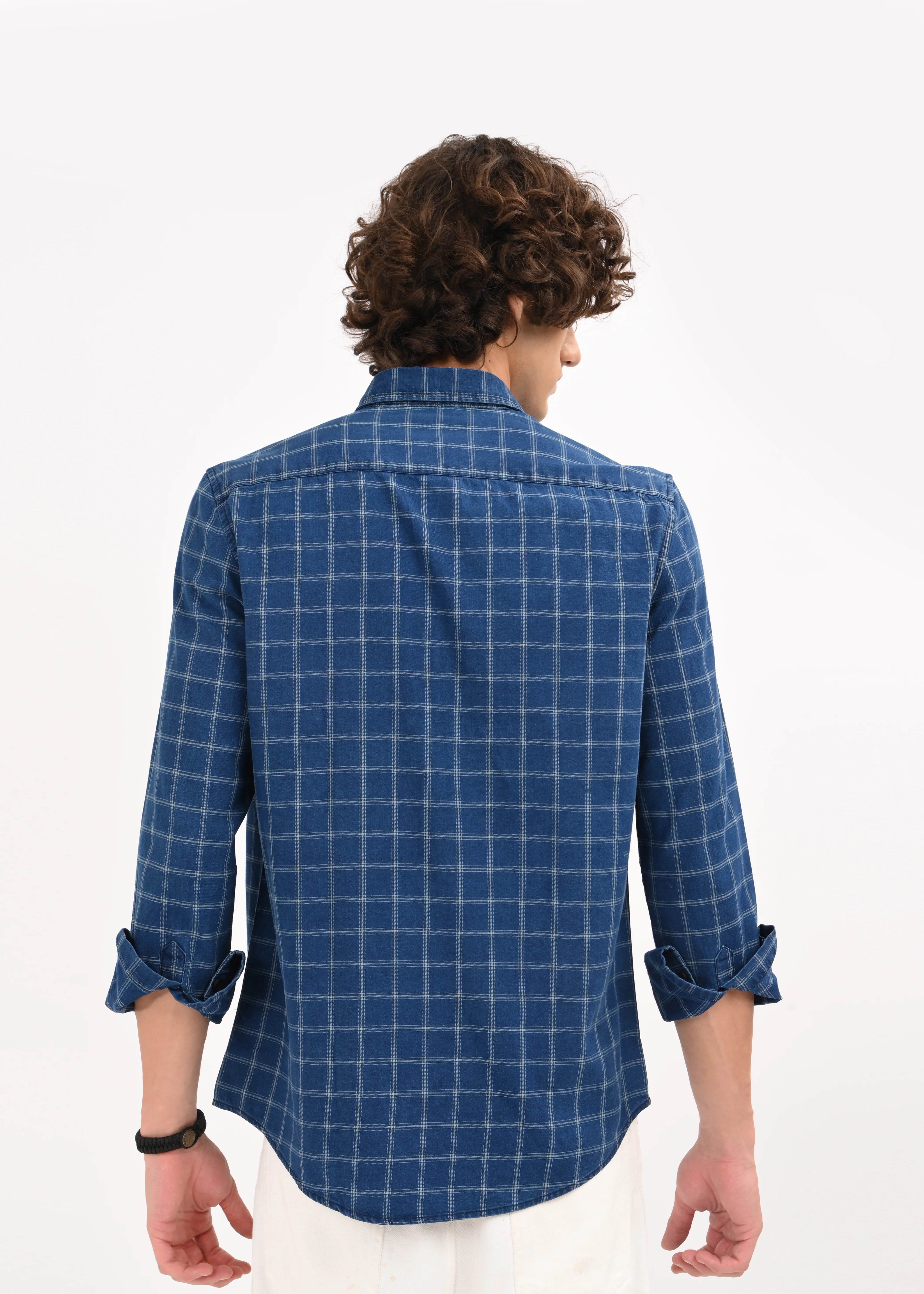Men Navy Blue Shirt - Image 6