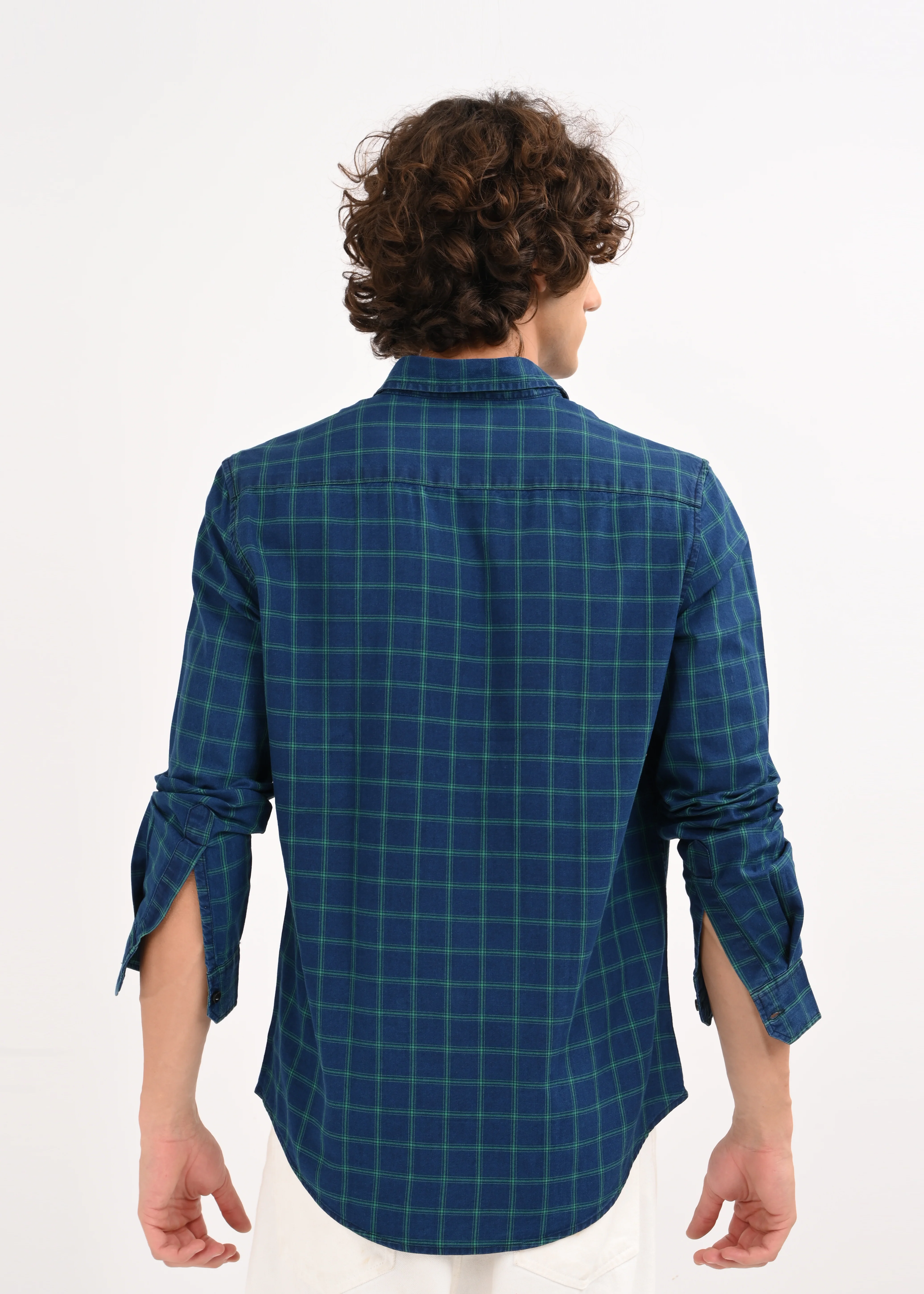 Men Navy Blue Shirt - Image 6