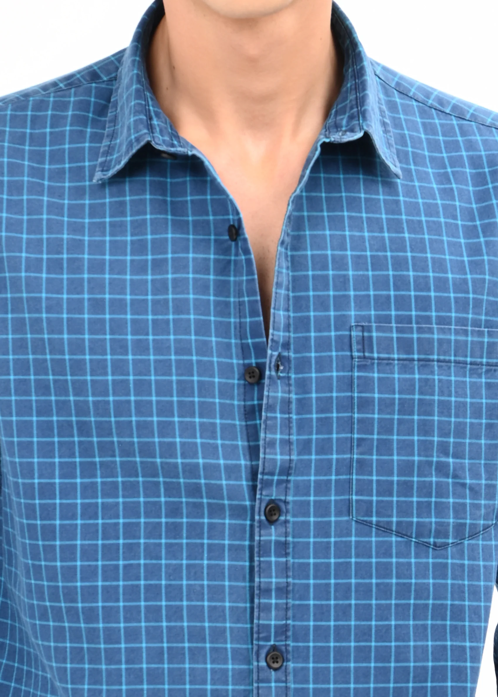Men Blue Shirt - Image 4