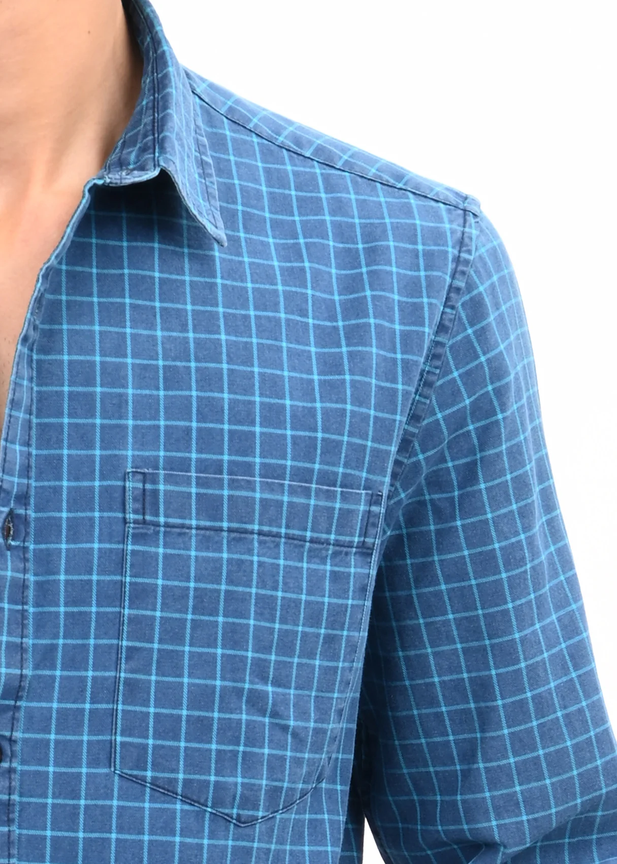 Men Blue Shirt - Image 5