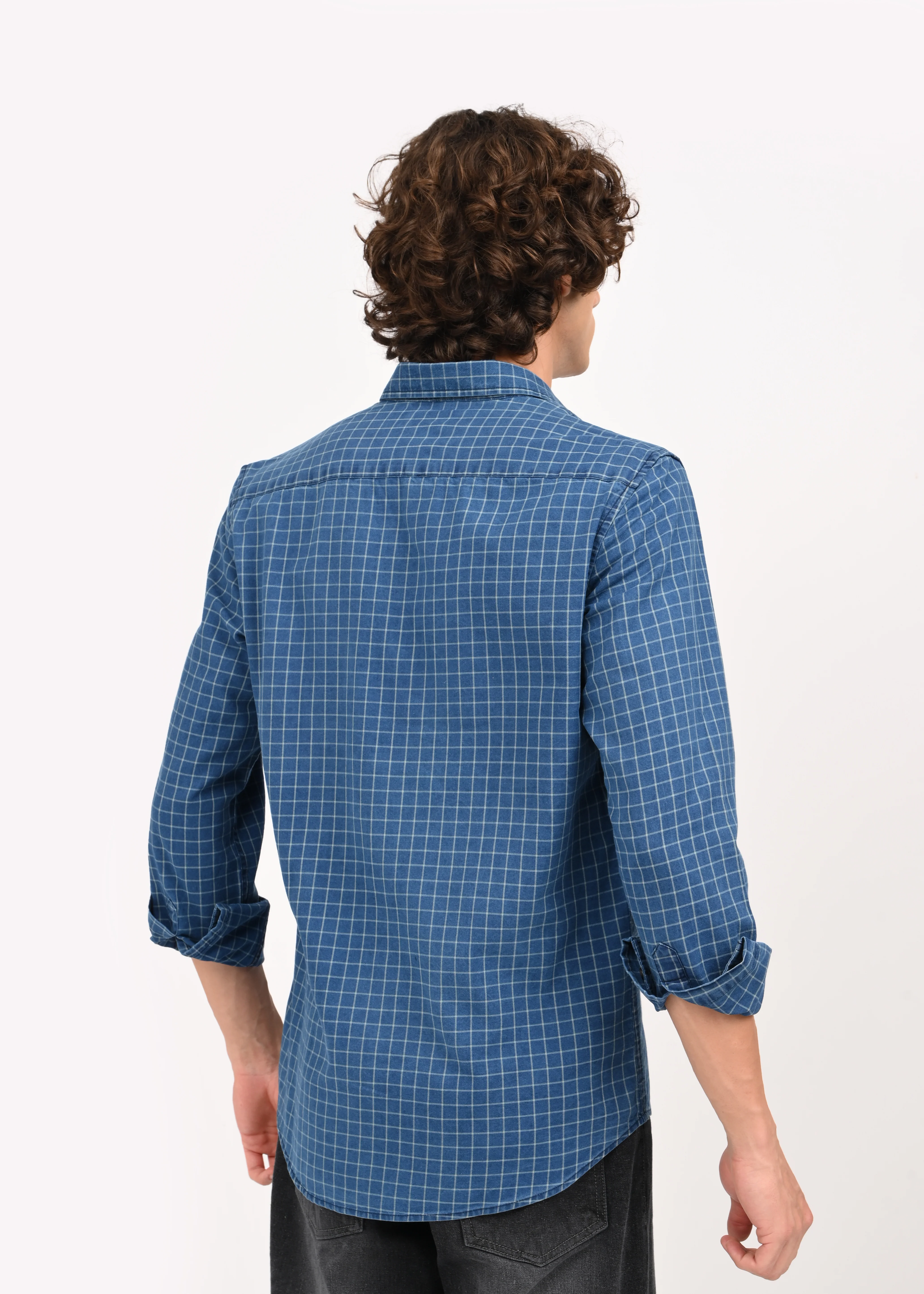 Men Blue Shirt - Image 6