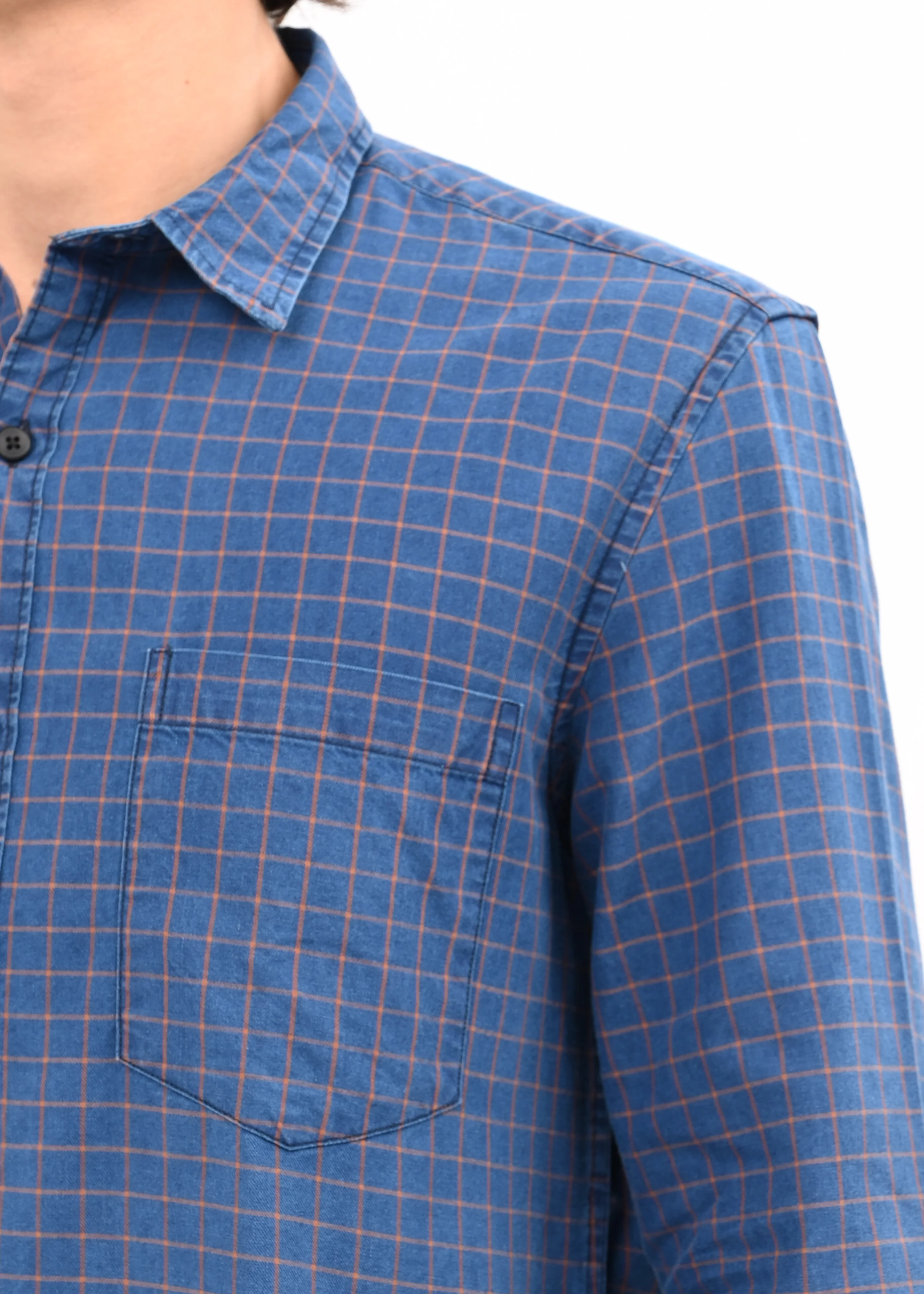 Men Navy Blue Shirt - Image 5