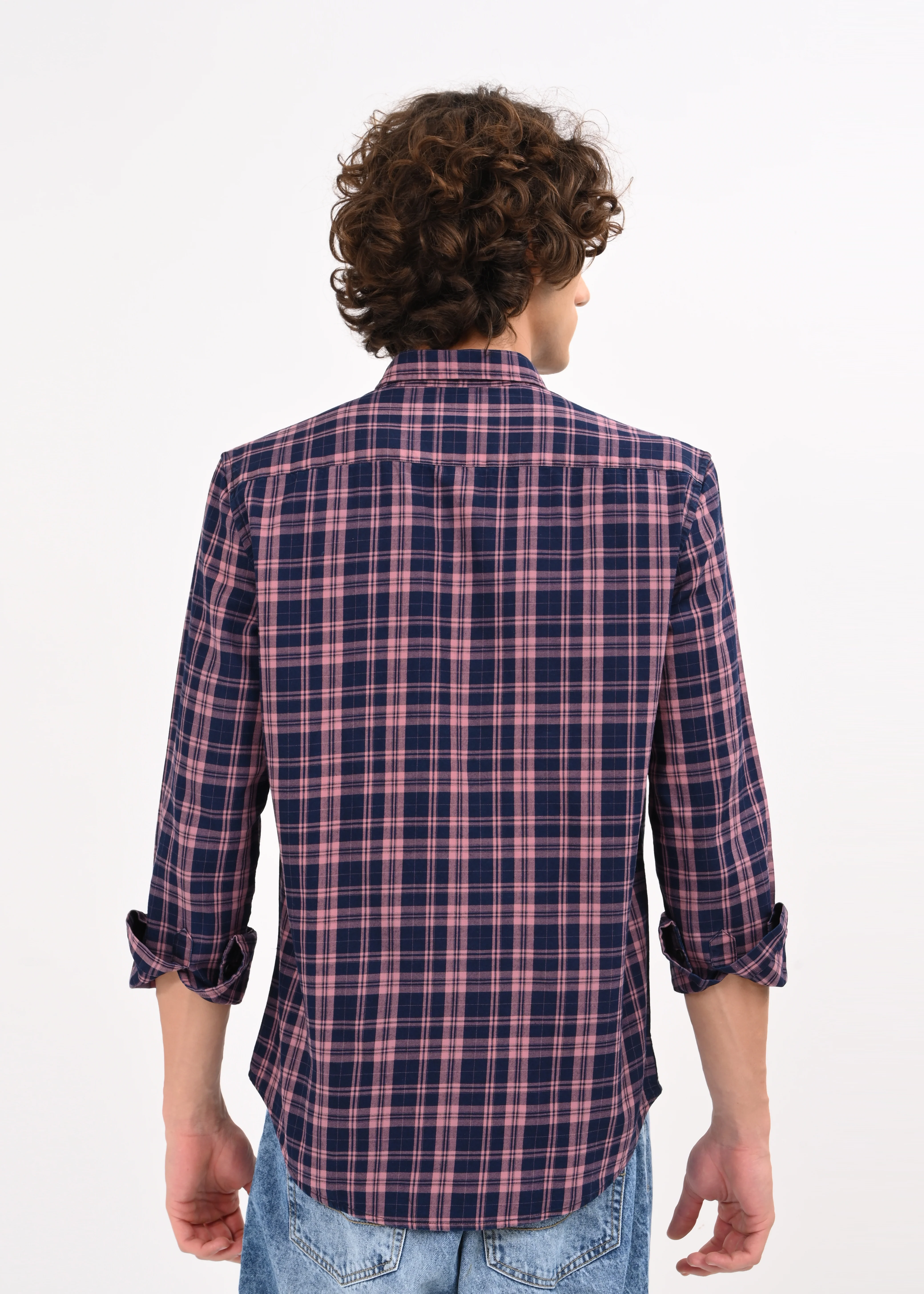 Men Pink Shirt - Image 3