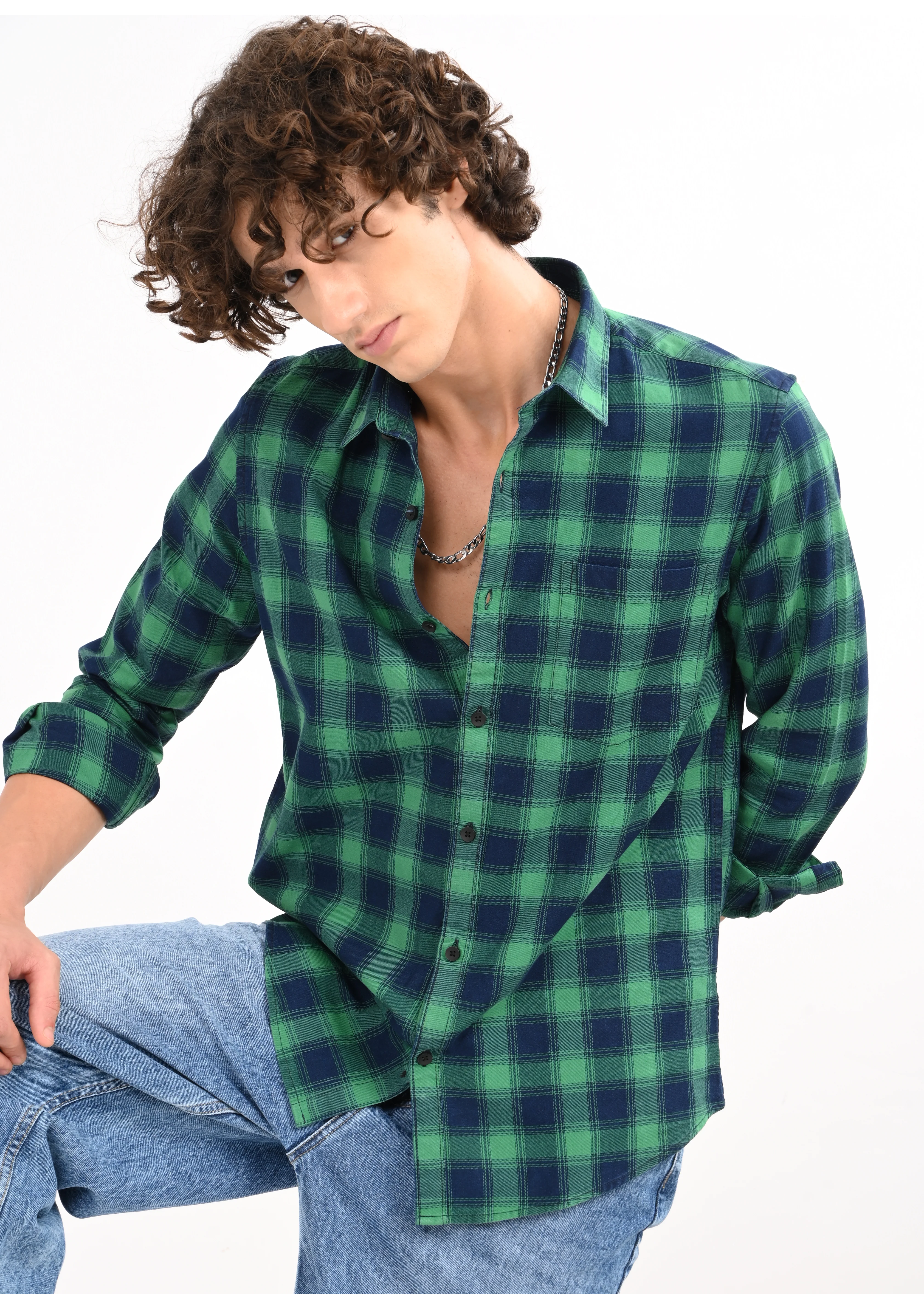 Men Green Shirt - Image 2