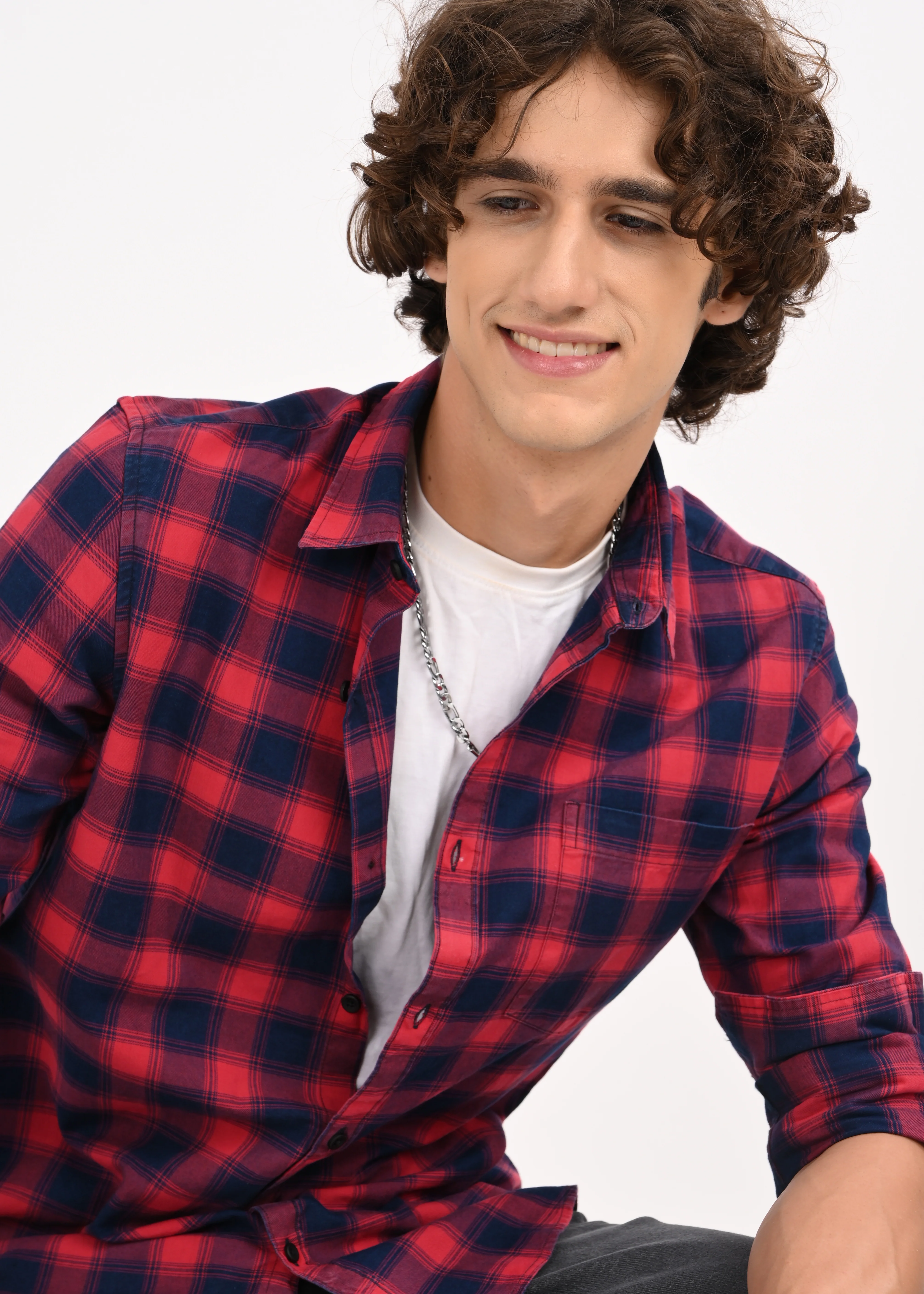 Men Red Shirt - Image 2